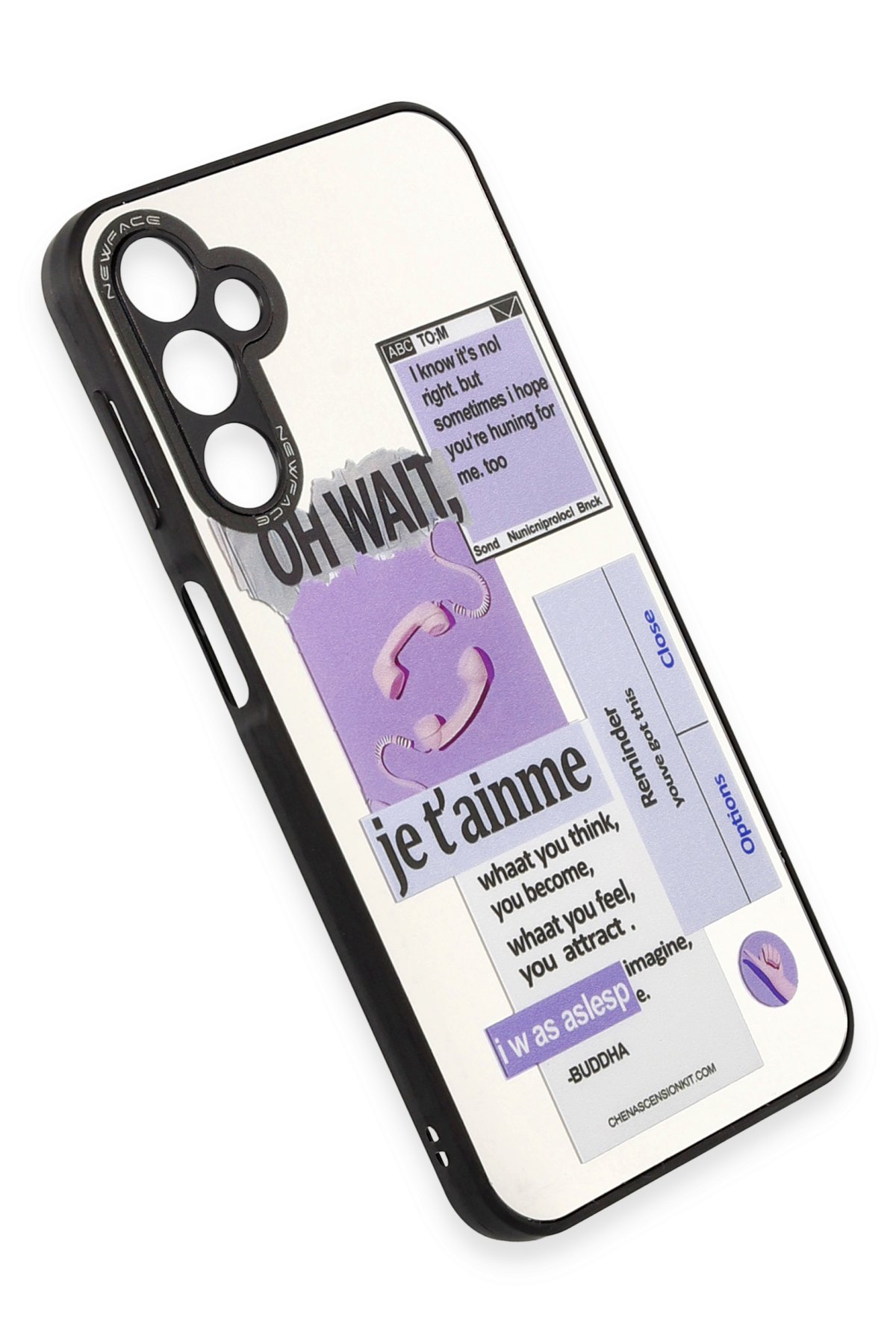 Newface Samsung Galaxy A14 4G Kılıf Mirror Desenli Kapak - Mirror - 9