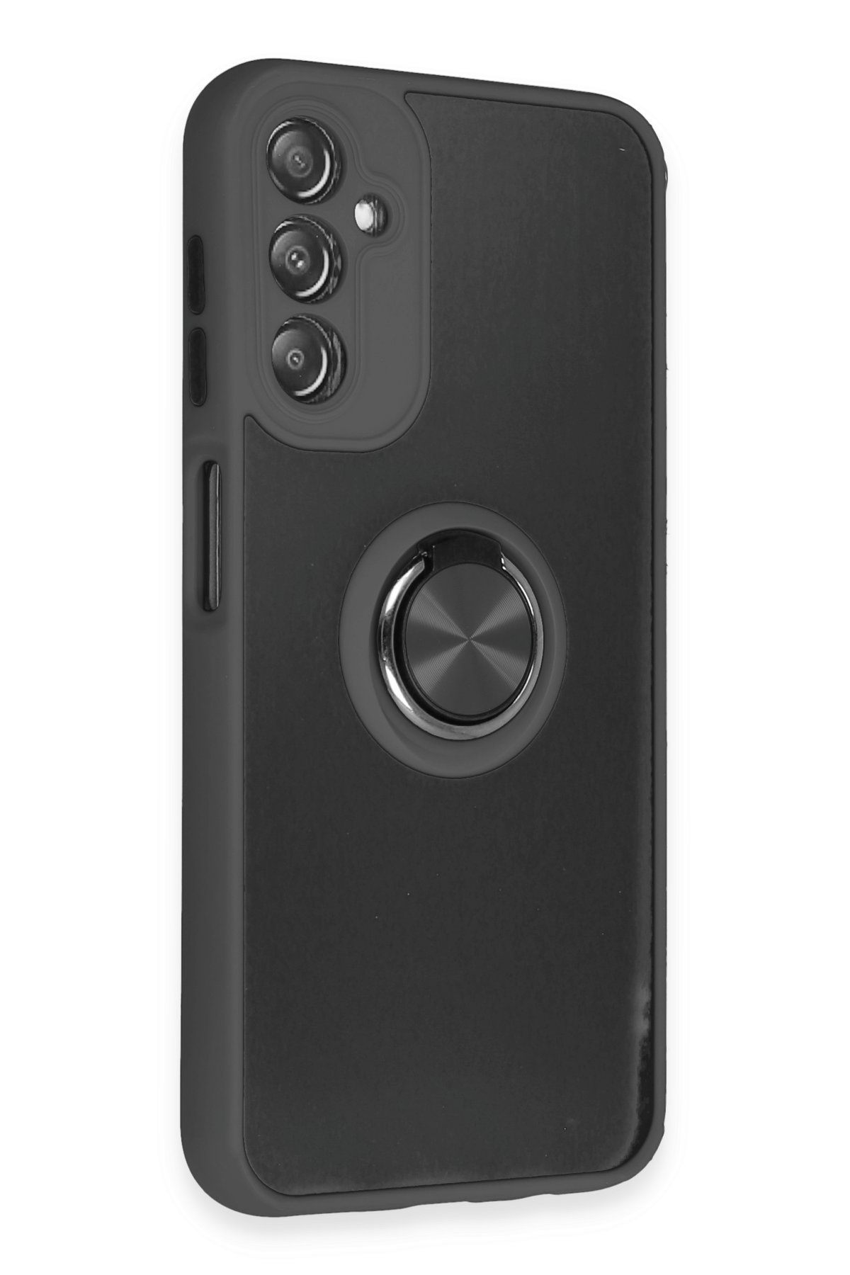 Newface Samsung Galaxy A14 4G Kılıf Zuma Kartvizitli Yüzüklü Silikon - Siyah