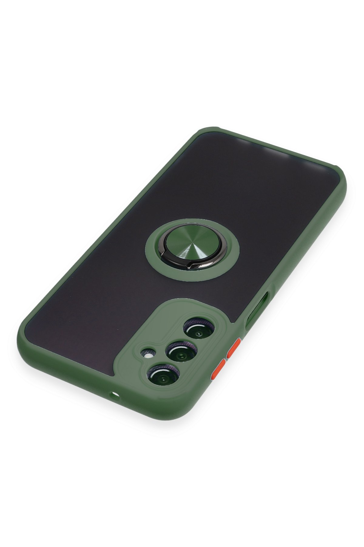 Newface Samsung Galaxy A14 4G Kılıf Sofya Yüzüklü Silikon Kapak - Siyah