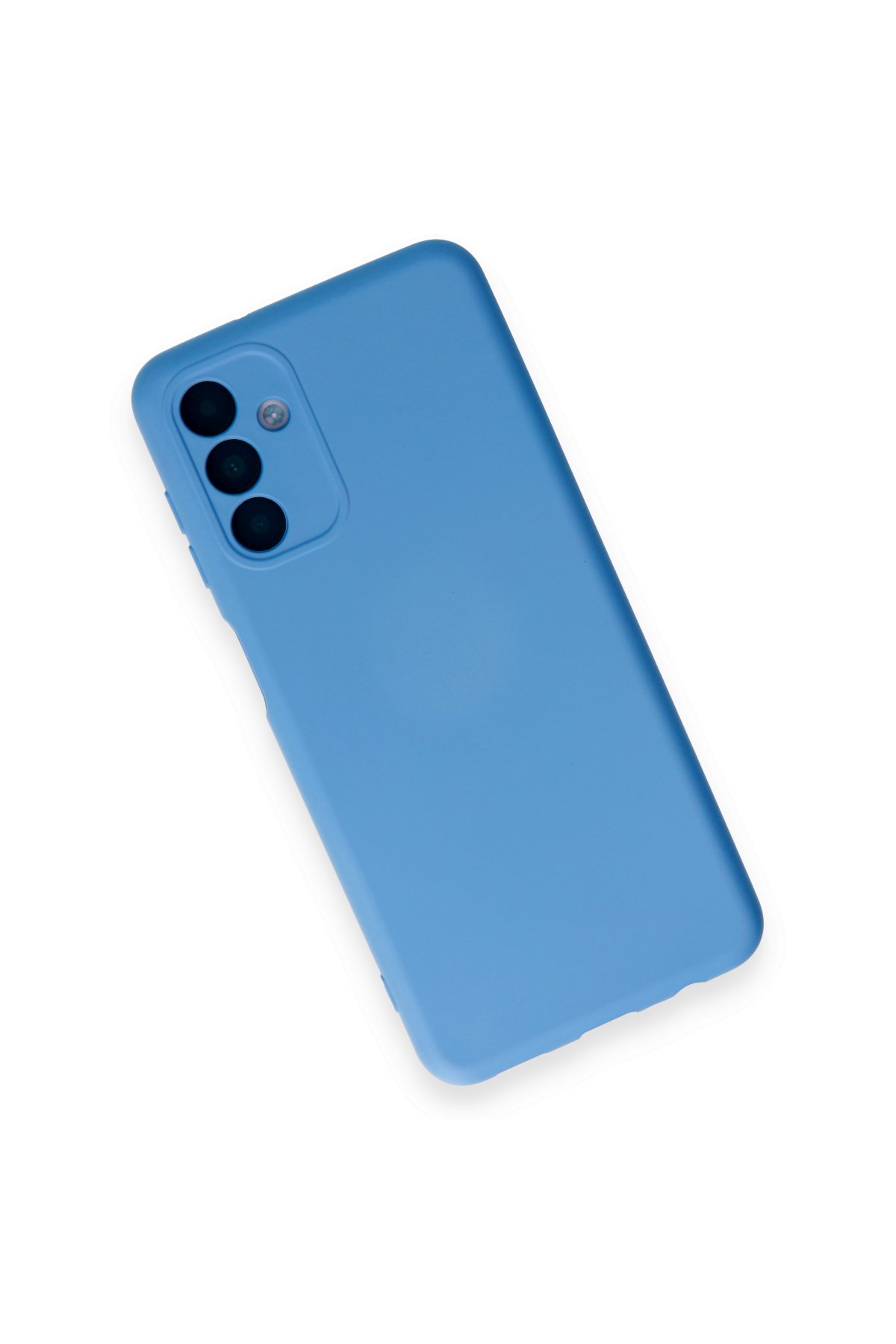 Newface Samsung Galaxy A14 4G Kılıf Nano içi Kadife Silikon - Mavi