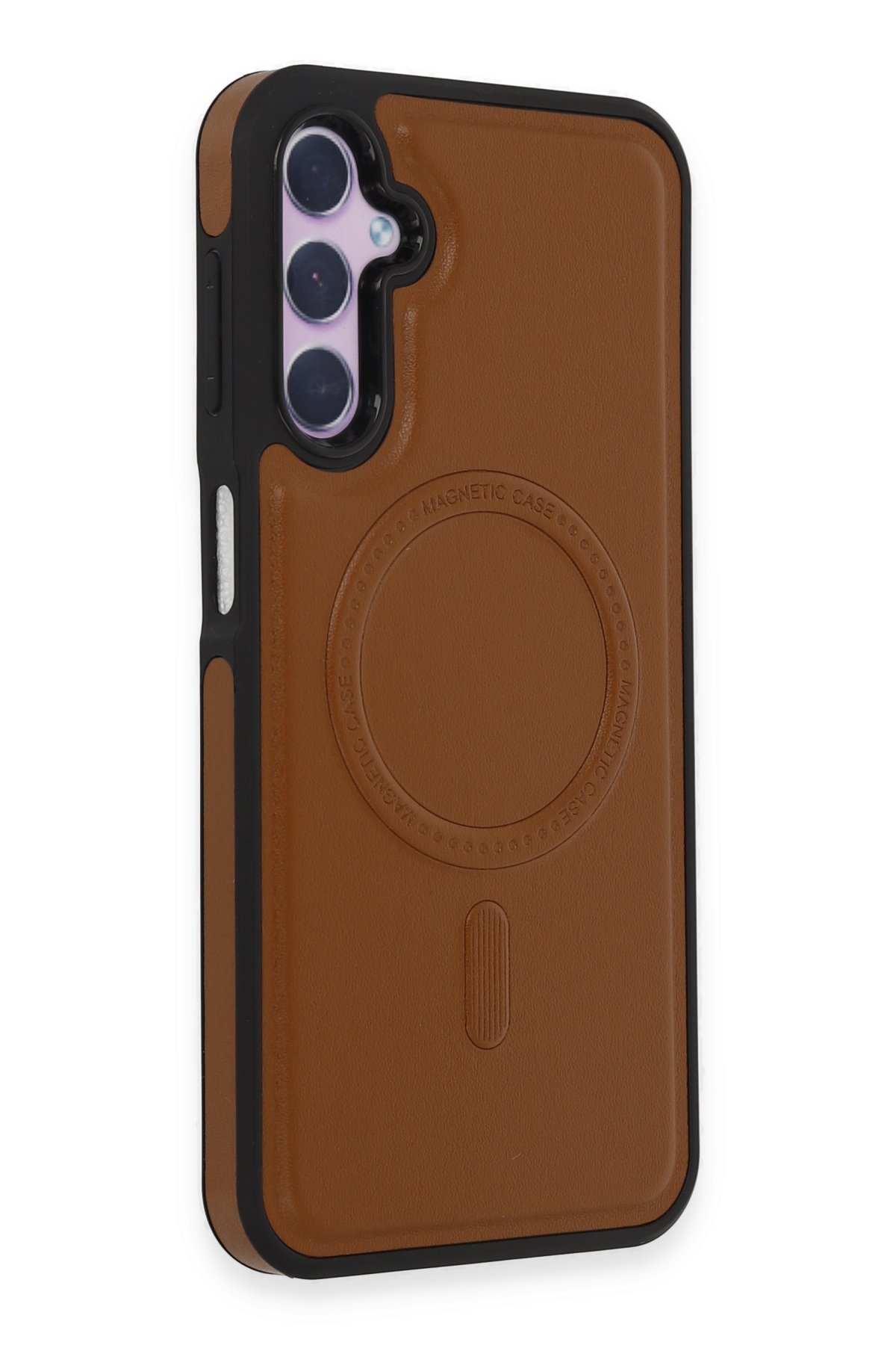 Newface Samsung Galaxy A14 4G Kılıf Joy Lens Standlı Kapak - Siyah