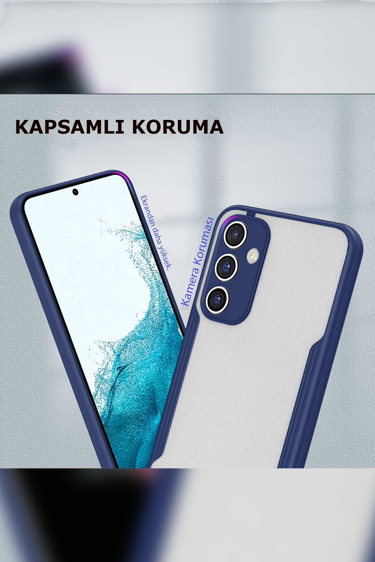 Newface Samsung Galaxy A14 4G Kılıf Sofya Yüzüklü Silikon Kapak - Kırmızı