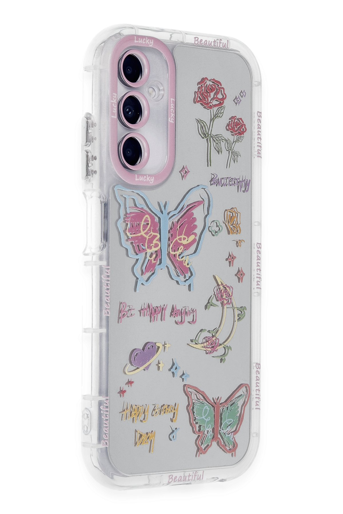 Newface Samsung Galaxy A15 4G Kılıf Mirror Desenli Kapak - Mirror - 11