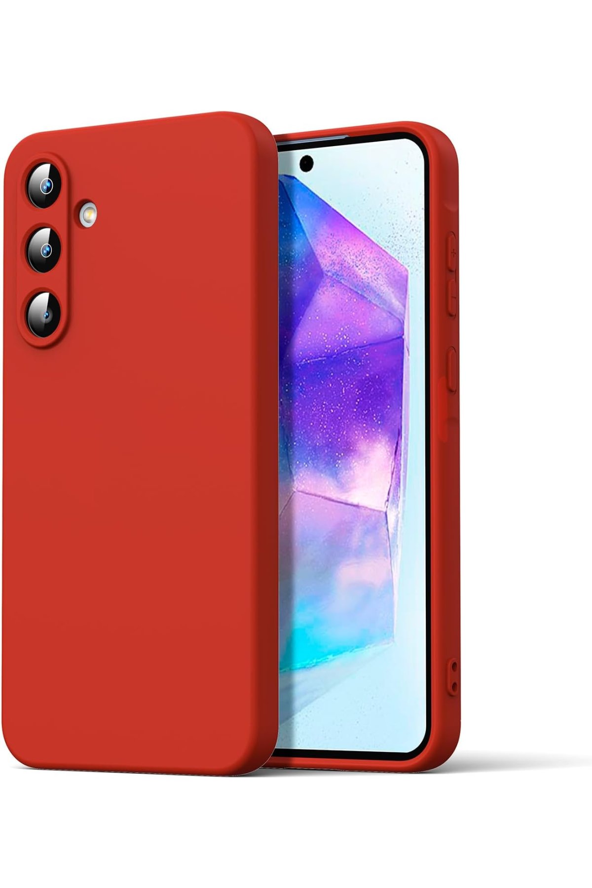 Newface Samsung Galaxy A16 5G Kılıf Trend S Plus Kapaklı Kılıf - Kırmızı