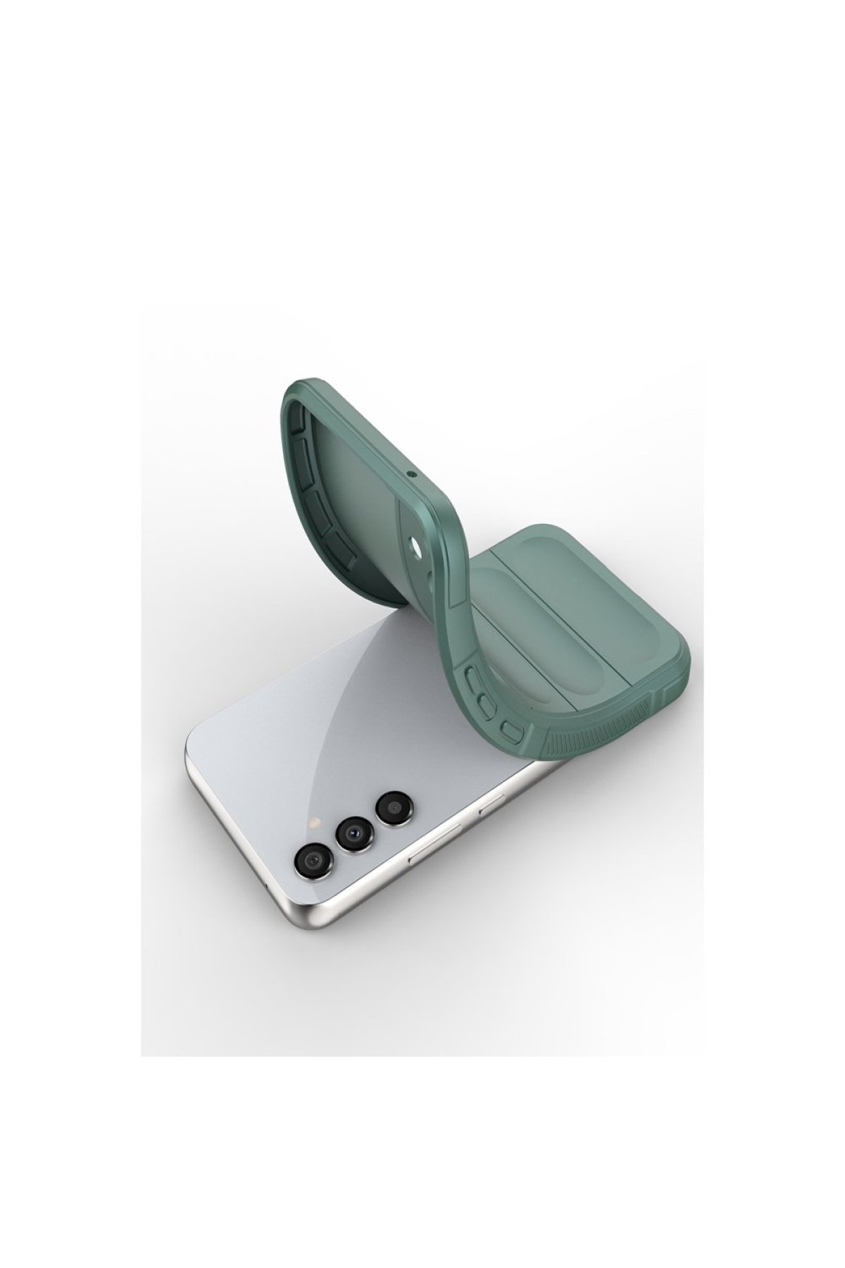 Newface Samsung Galaxy A16 5G Kılıf Montreal Yüzüklü Silikon Kapak - Siyah