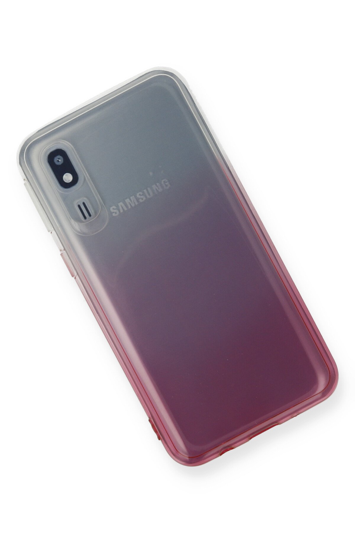 Newface Samsung Galaxy A2 Core Kılıf Lüx Çift Renkli Silikon - Pembe