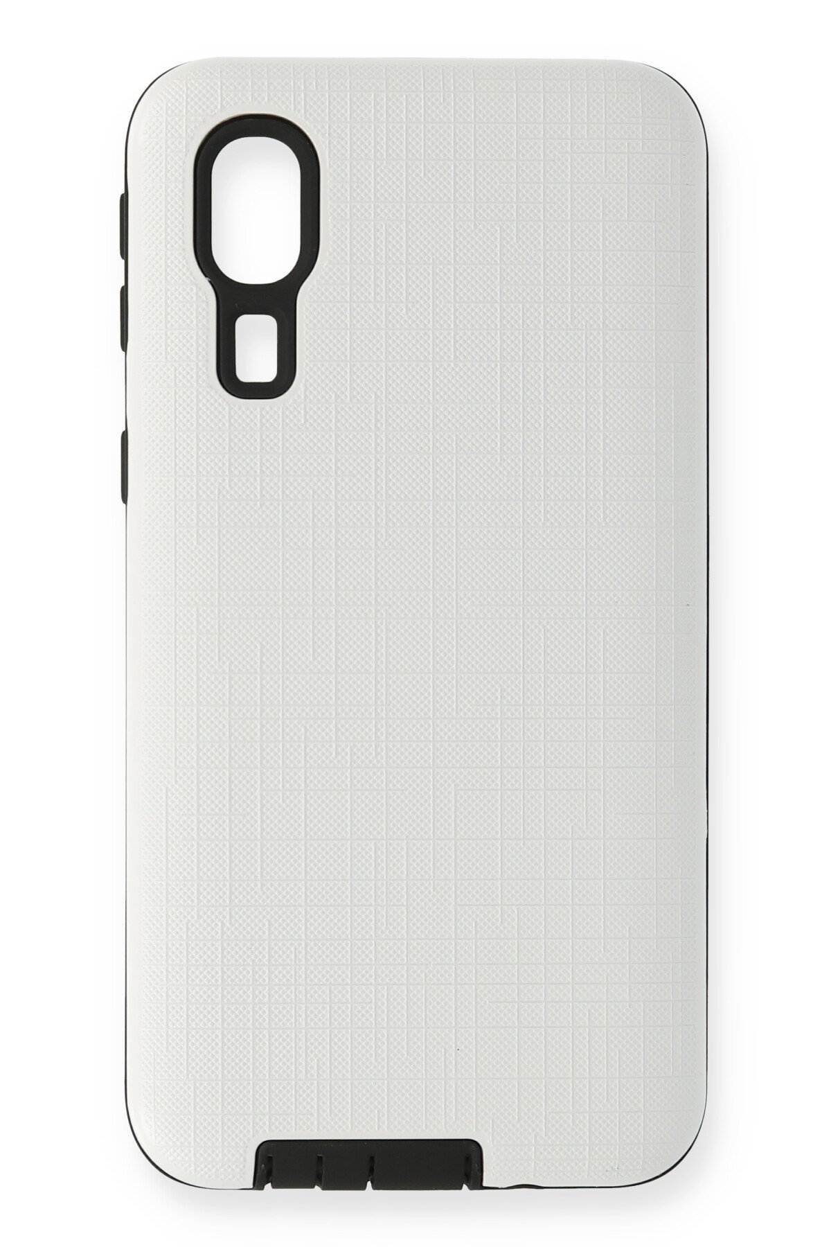 Newface Samsung Galaxy A2 Core Kılıf Lüx Çift Renkli Silikon - Mor