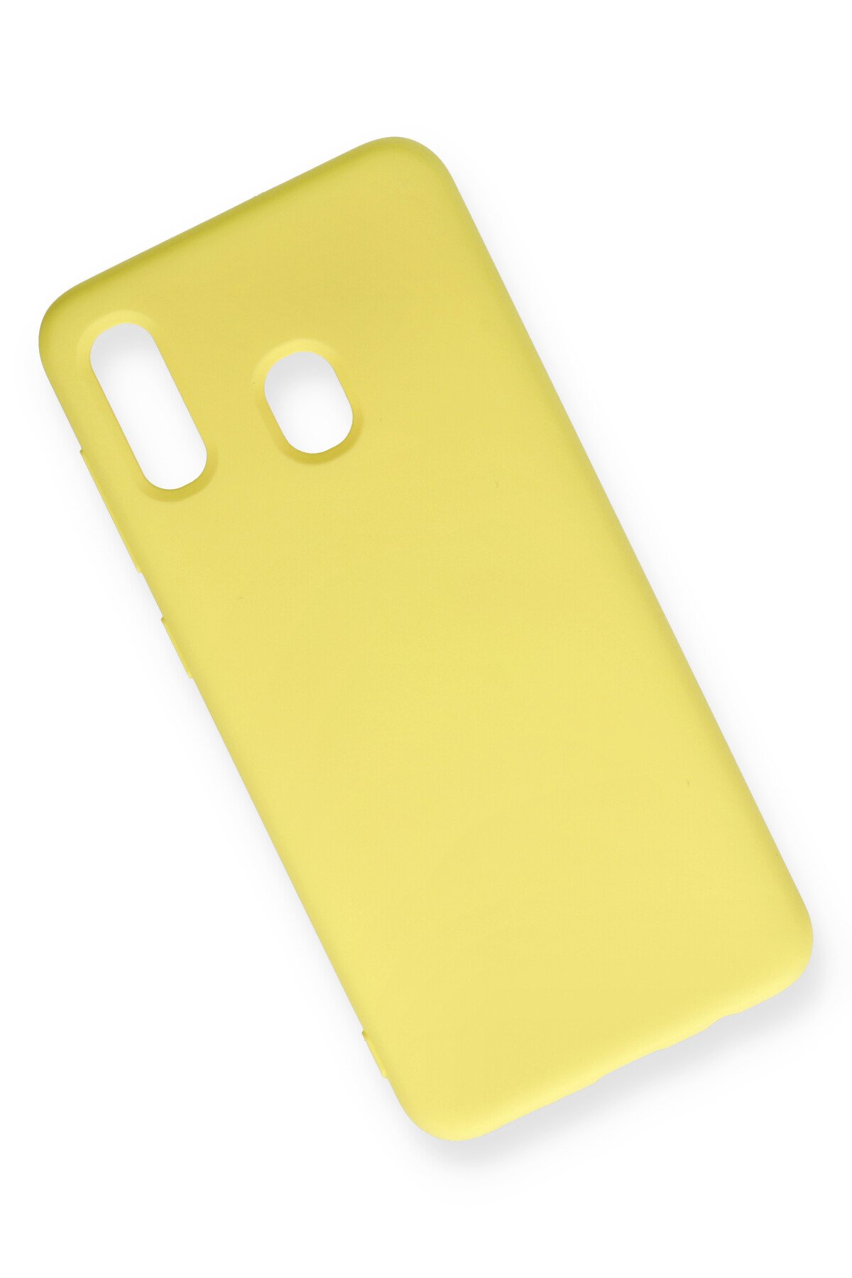 Newface Samsung Galaxy A20 Kılıf Lüx Çift Renkli Silikon - Pembe