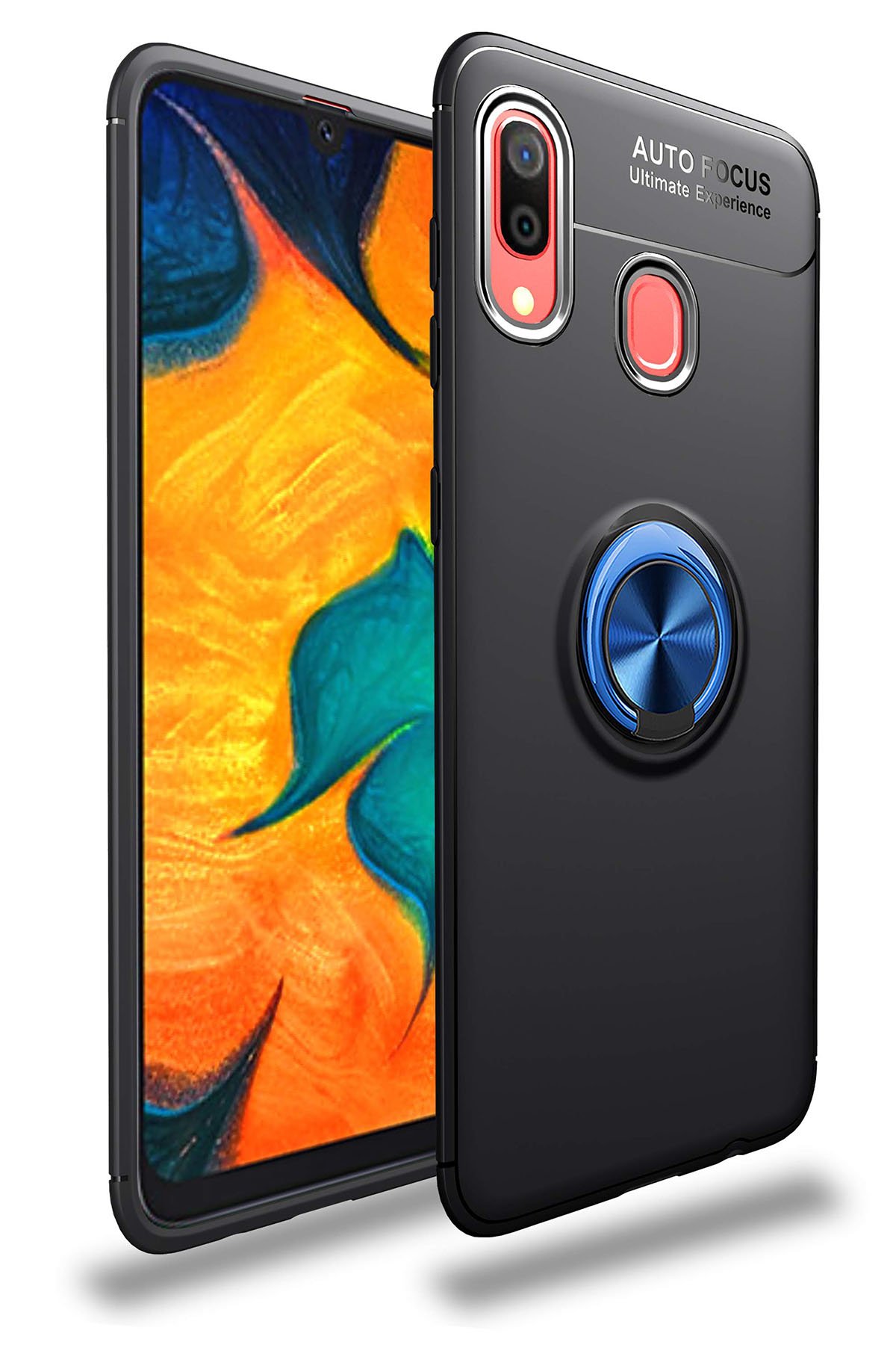 Newface Samsung Galaxy A20 Kılıf Lüx Çift Renkli Silikon - Sarı