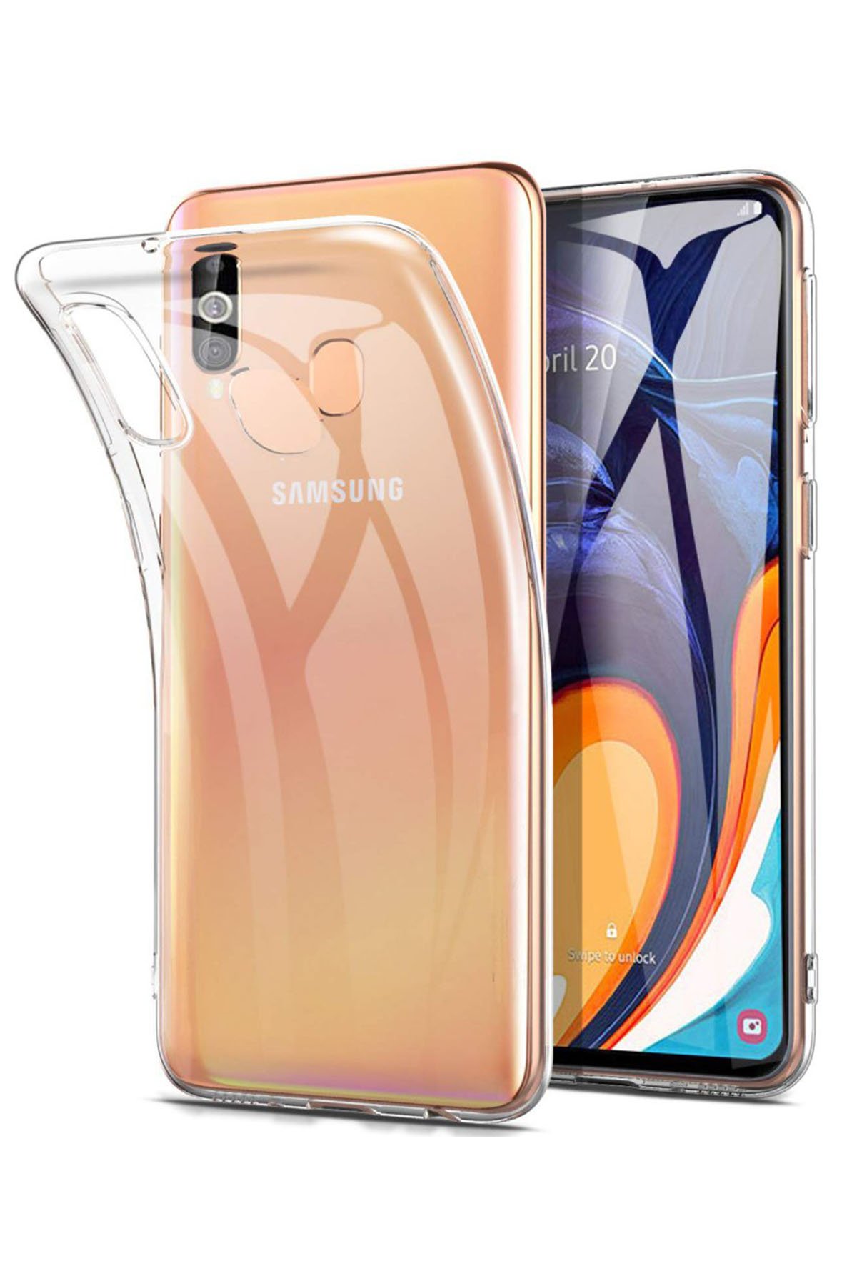 Newface Samsung Galaxy A20E Kılıf First Silikon - Mürdüm