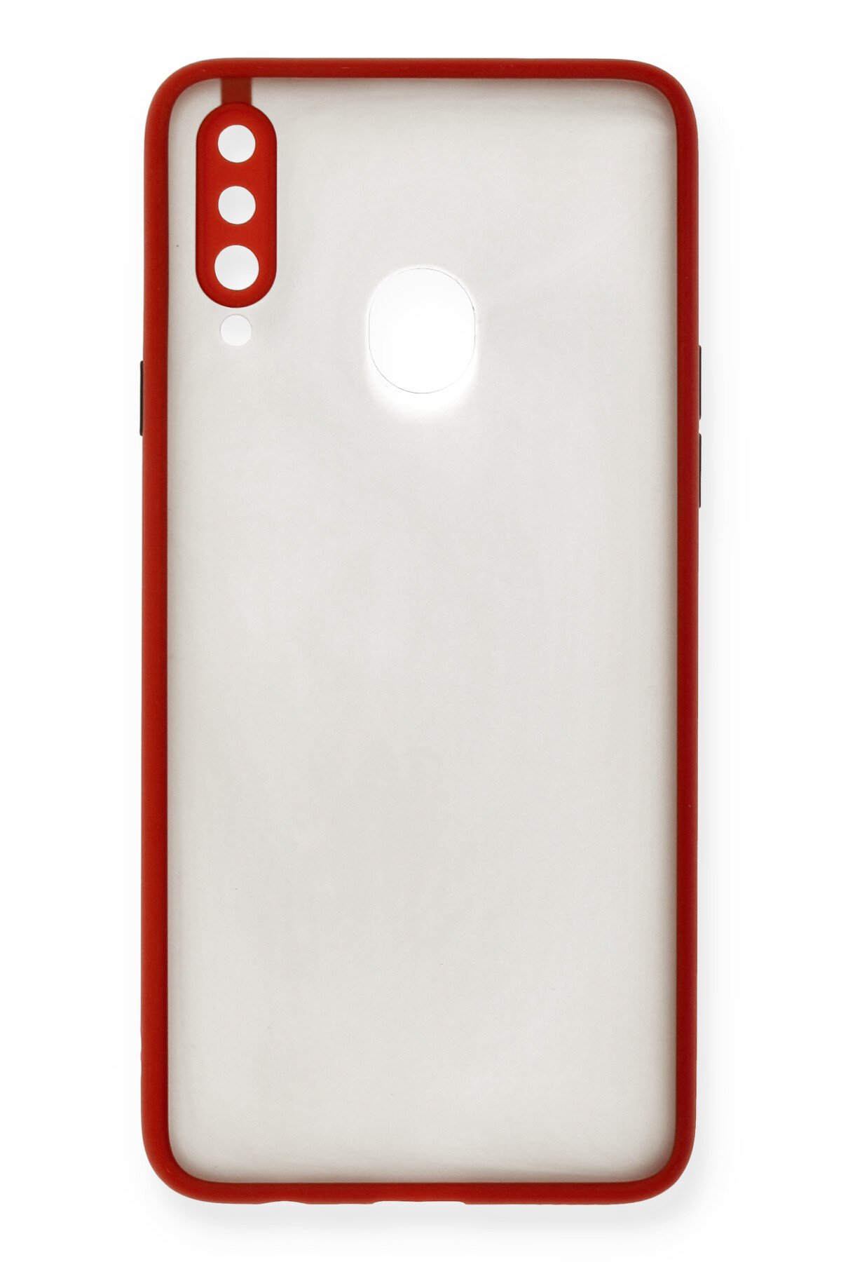 Newface Samsung Galaxy A20S Kılıf First Silikon - Turuncu