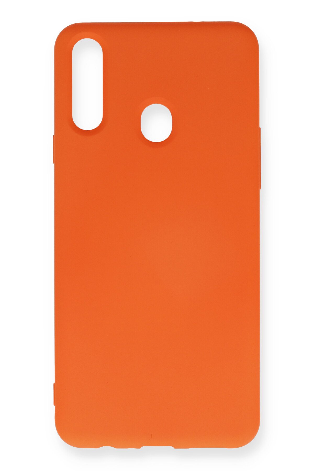 Newface Samsung Galaxy A20S Kılıf Yele Silikon Kapak - Koyu Kahve