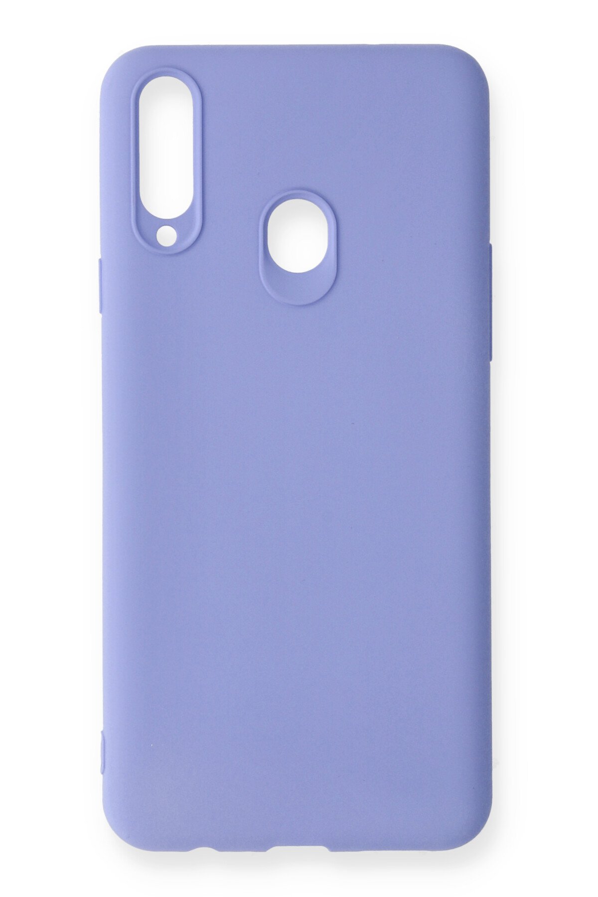 Newface Samsung Galaxy A20S Kılıf Lüx Çift Renkli Silikon - Sarı