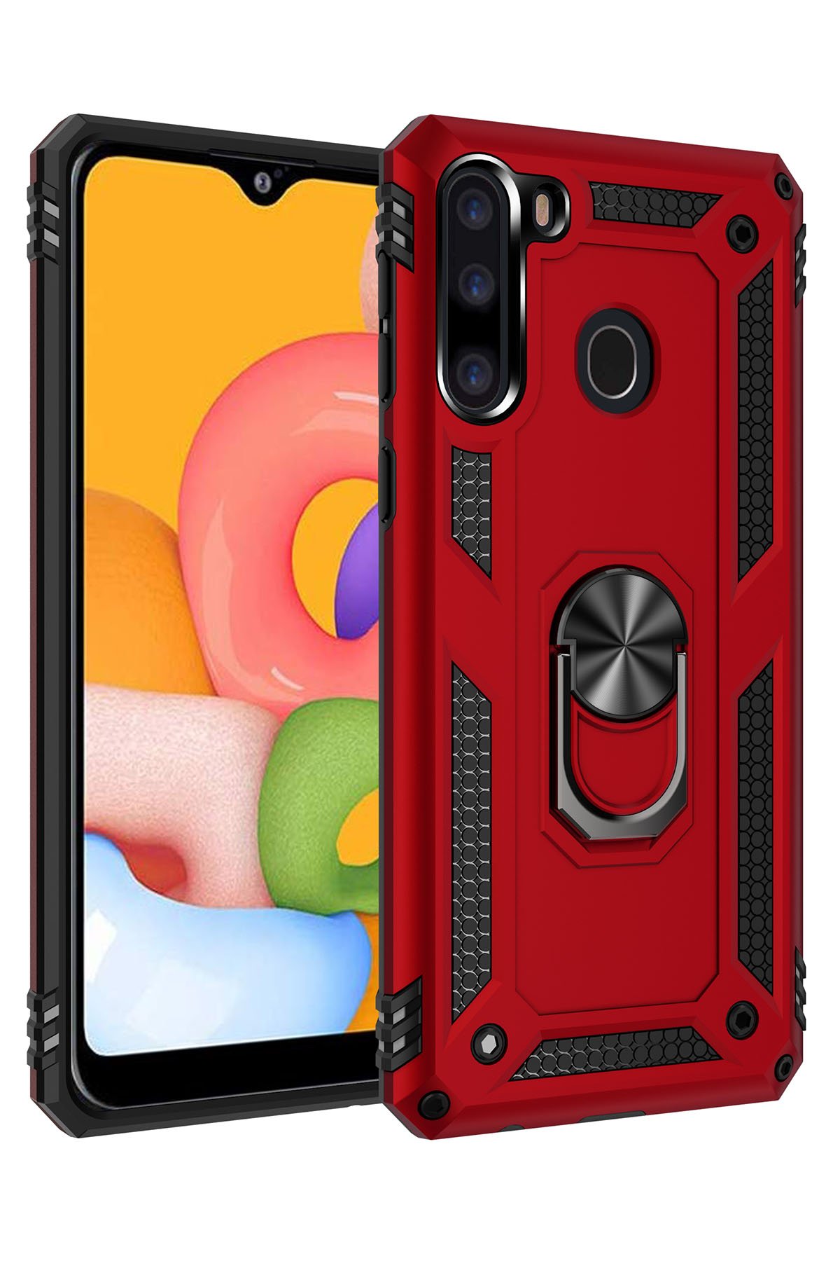 Newface Samsung Galaxy A21 Kılıf First Silikon - Siyah