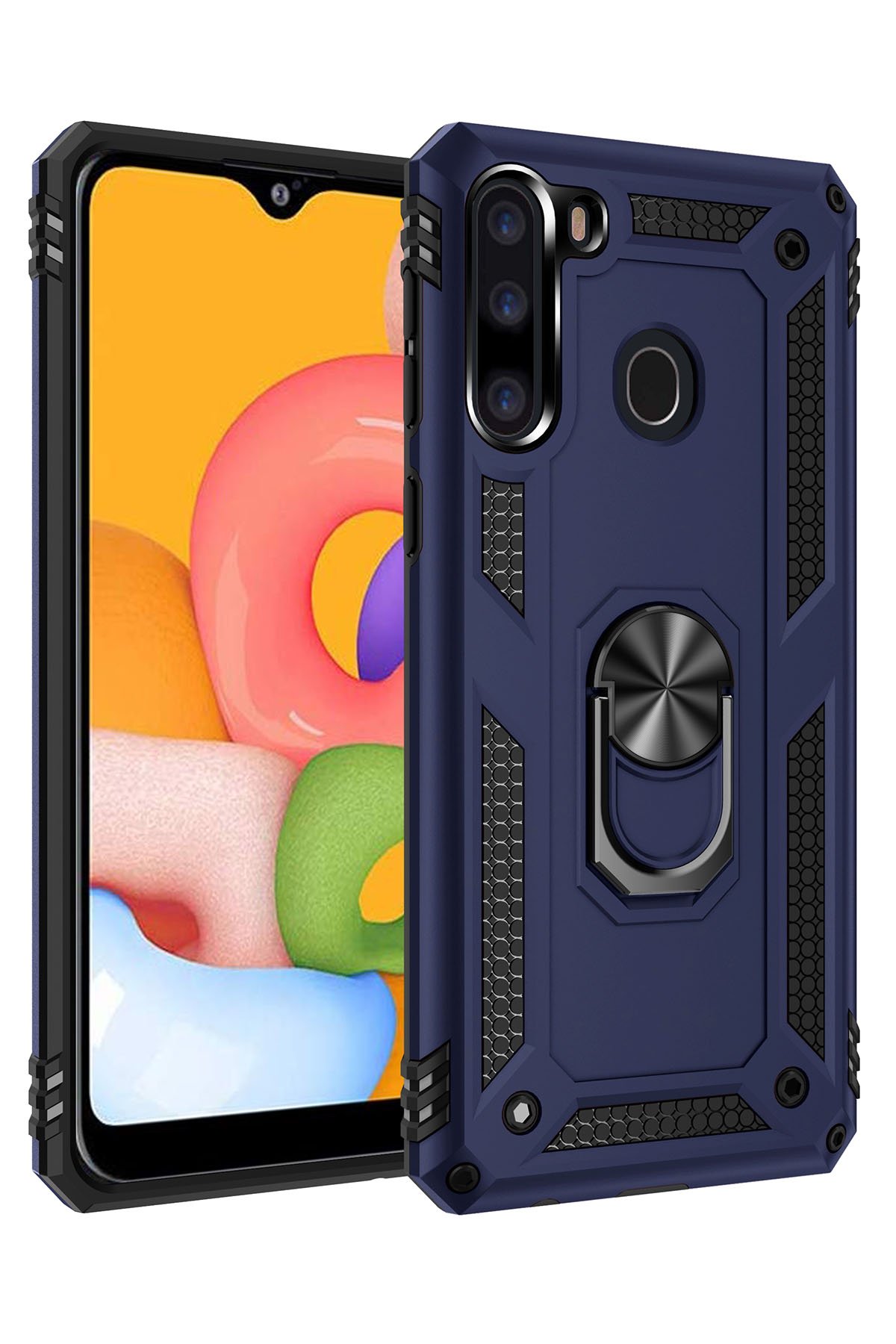 Newface Samsung Galaxy A21 Kılıf Marvel Yüzüklü Silikon - Sarı