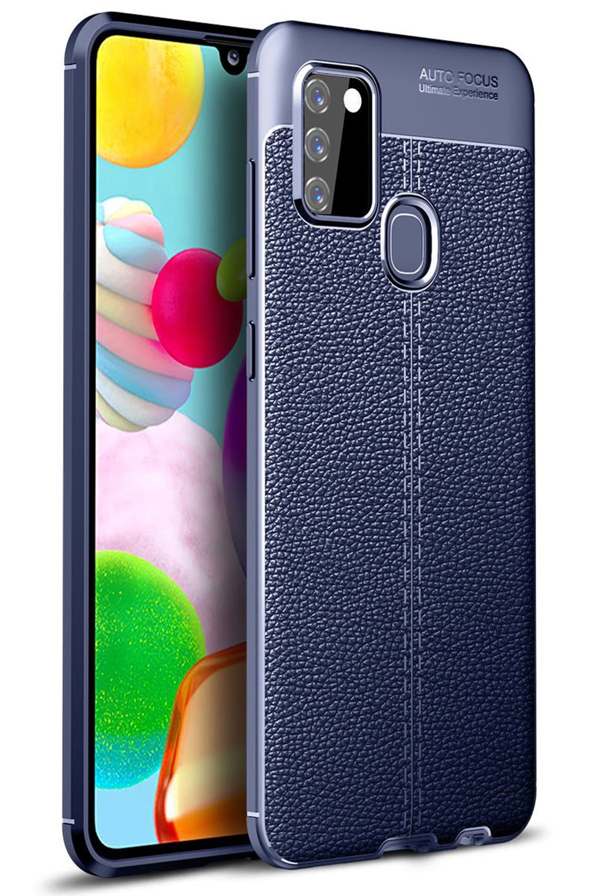 Newface Samsung Galaxy A21S Kılıf Nano içi Kadife  Silikon - Siyah