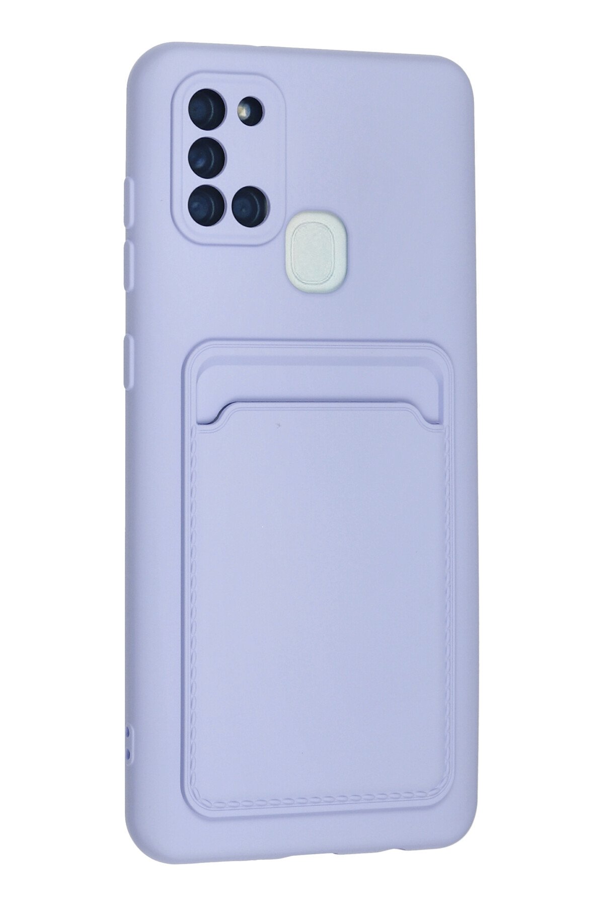 Newface Samsung Galaxy A21S Kılıf Nano içi Kadife Silikon - Turuncu