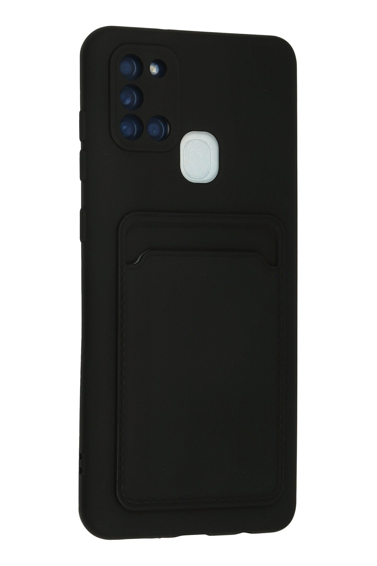 Newface Samsung Galaxy A21S Kılıf Nano içi Kadife  Silikon - Turuncu