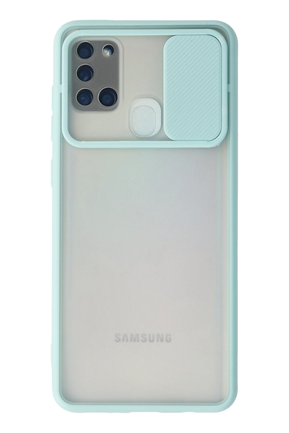 Newface Samsung Galaxy A21S Kılıf Nano içi Kadife  Silikon - Lila