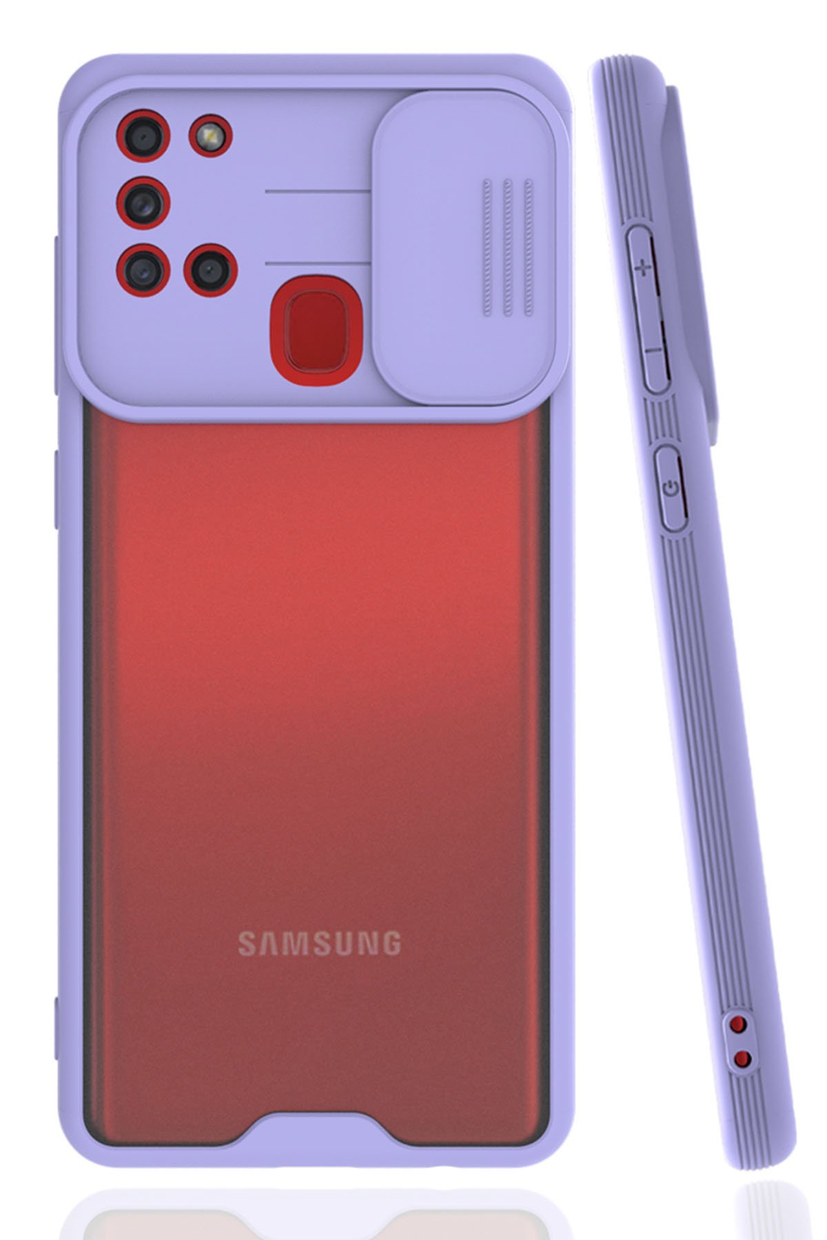 Newface Samsung Galaxy A21S Kılıf Montreal Silikon Kapak - Lacivert