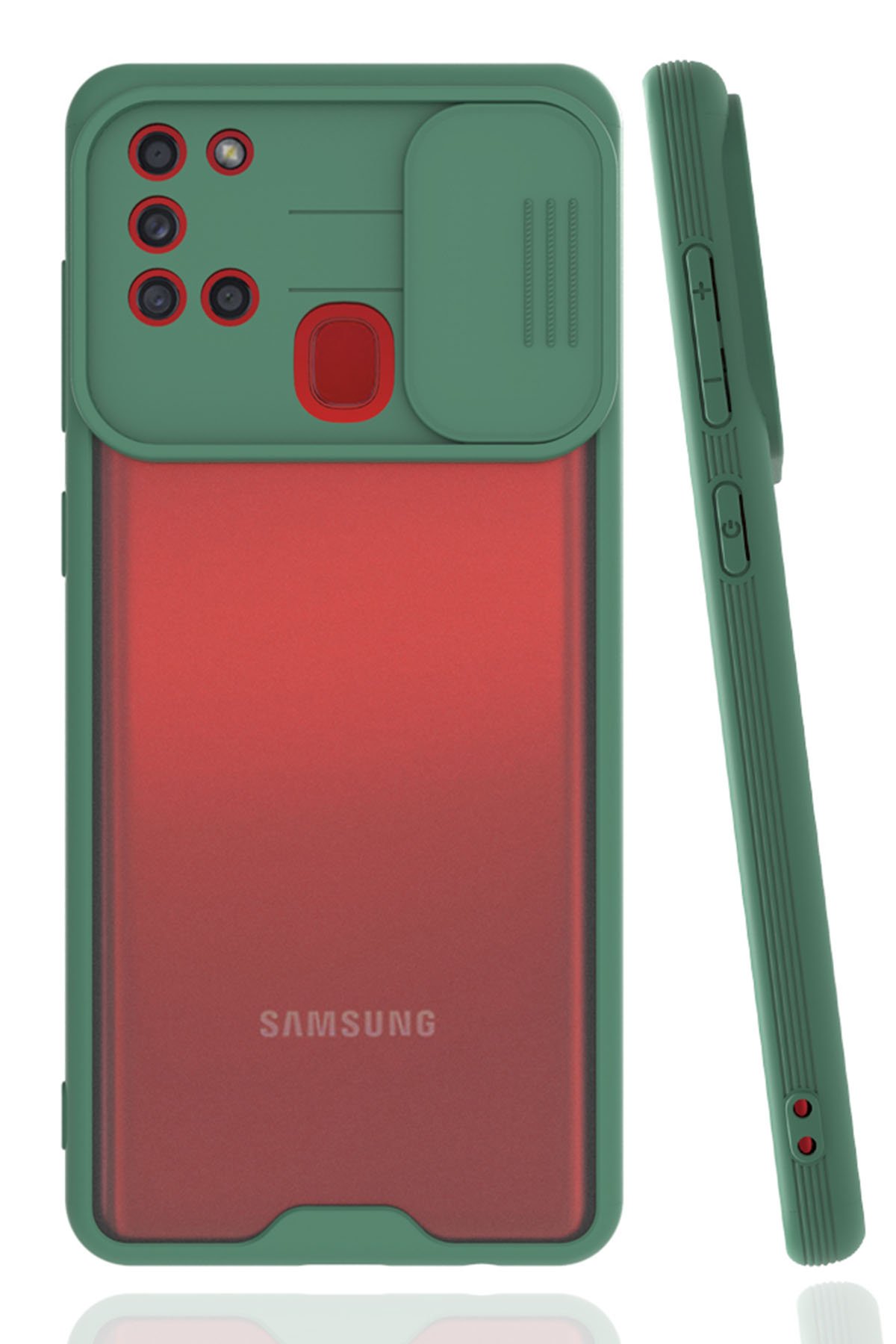 Newface Samsung Galaxy A21S Kılıf Montreal Silikon Kapak - Lacivert