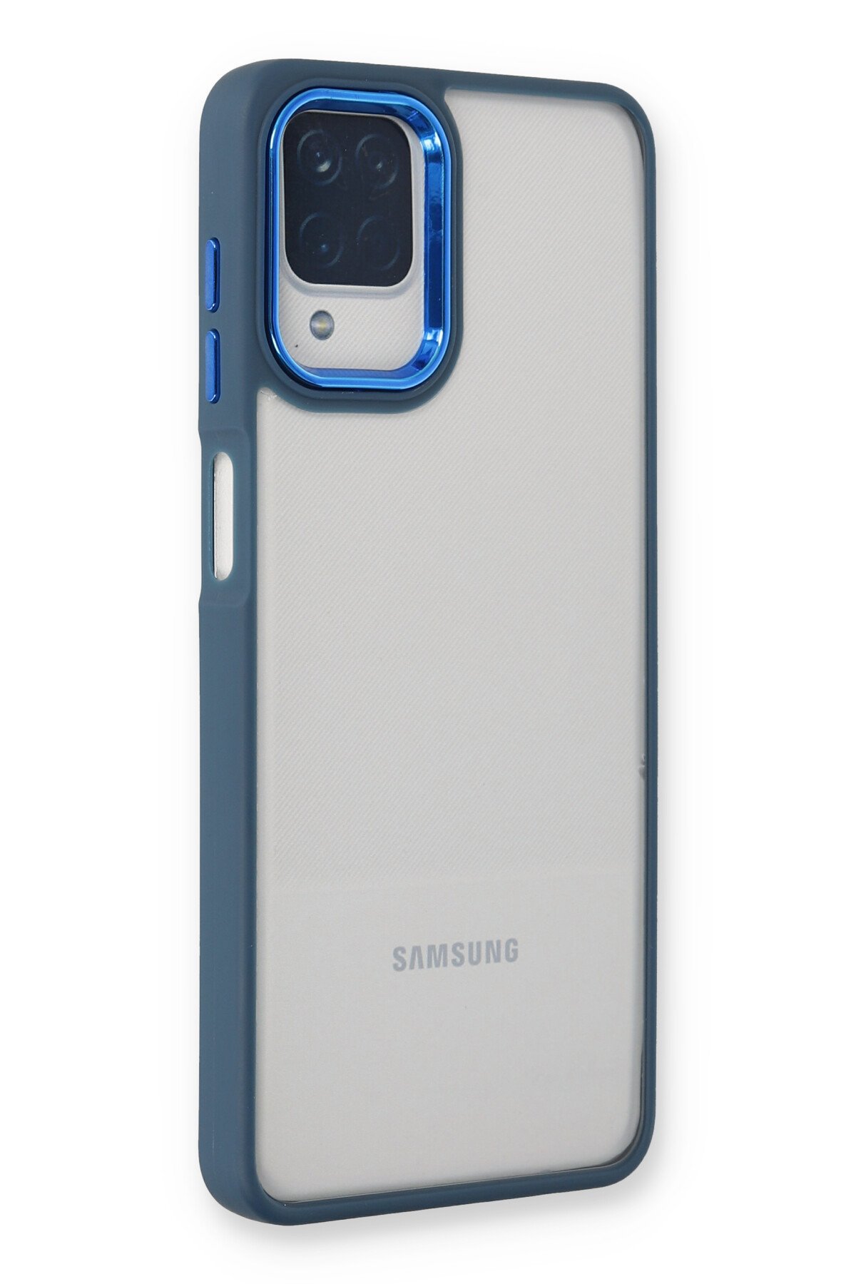 Newface Samsung Galaxy A22 Kılıf Sofya Yüzüklü Silikon Kapak - Rose
