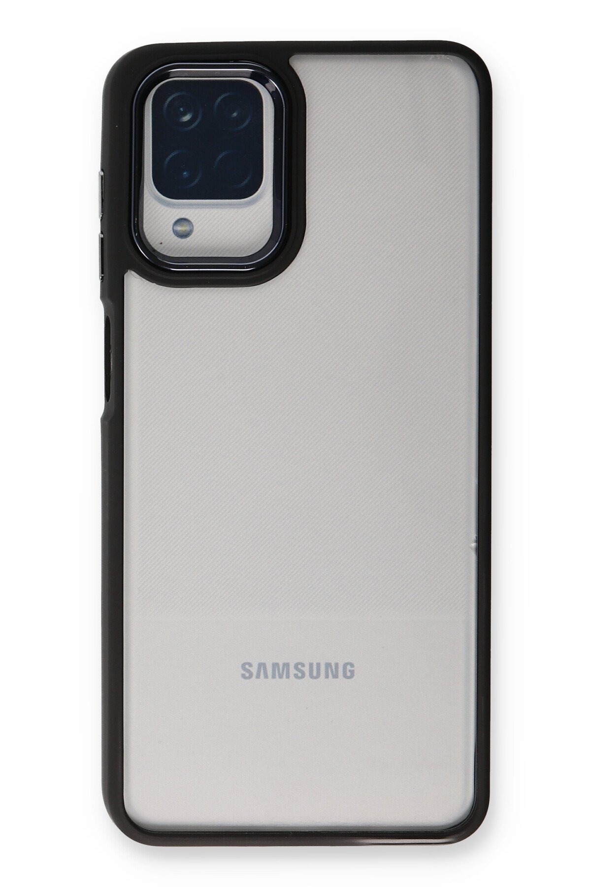 Newface Samsung Galaxy A22 Kılıf Montreal Yüzüklü Silikon Kapak - Buz Mavi