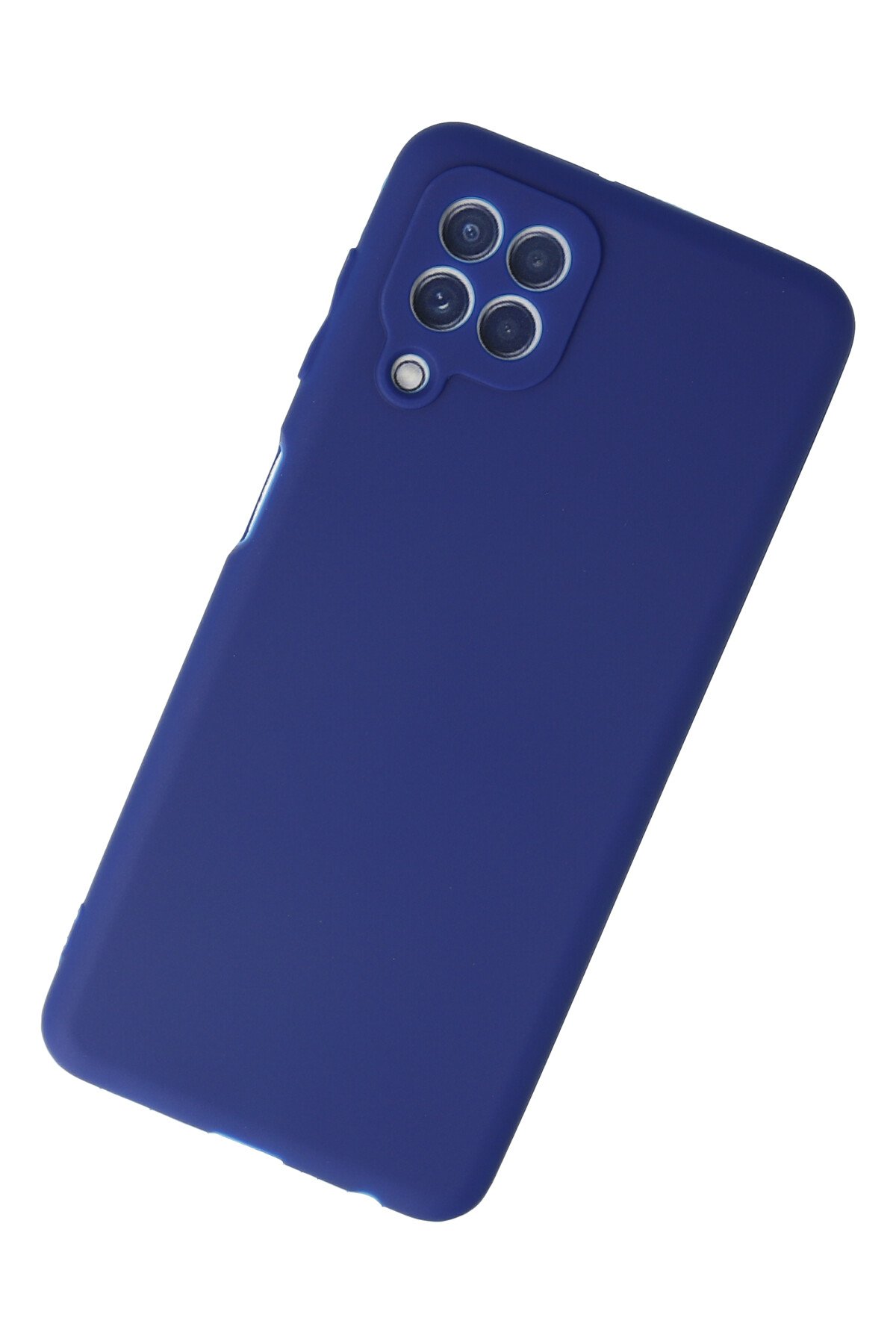 Newface Samsung Galaxy M22 Kılıf Palm Buzlu Kamera Sürgülü Silikon - Siyah
