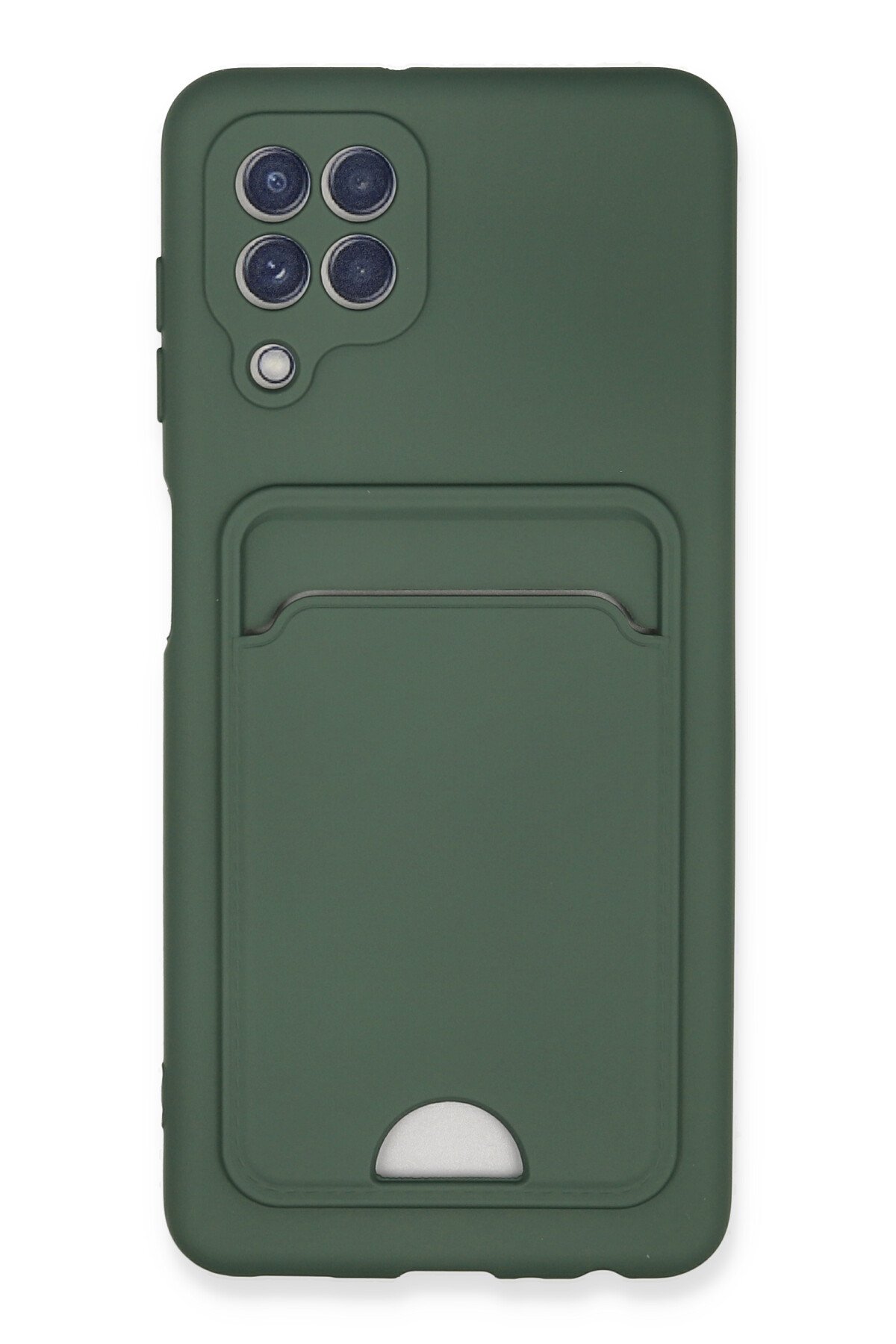 Newface Samsung Galaxy M22 Kılıf Platin Silikon - Siyah