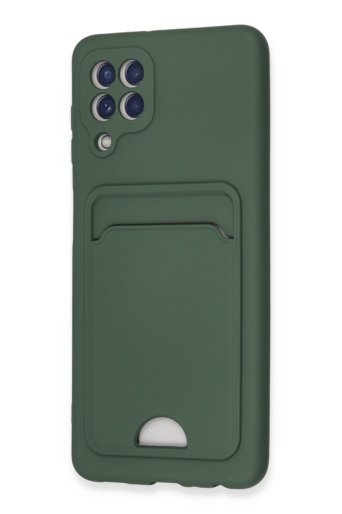 Newface Samsung Galaxy M22 Kılıf Platin Silikon - Siyah