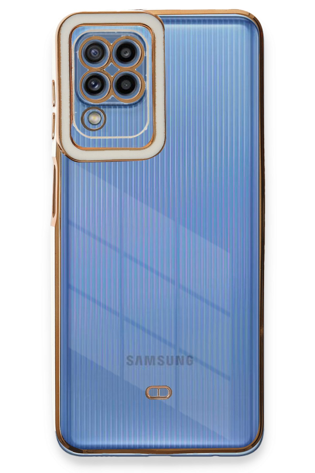 Newface Samsung Galaxy A22 Kılıf Nano içi Kadife Silikon - Siyah