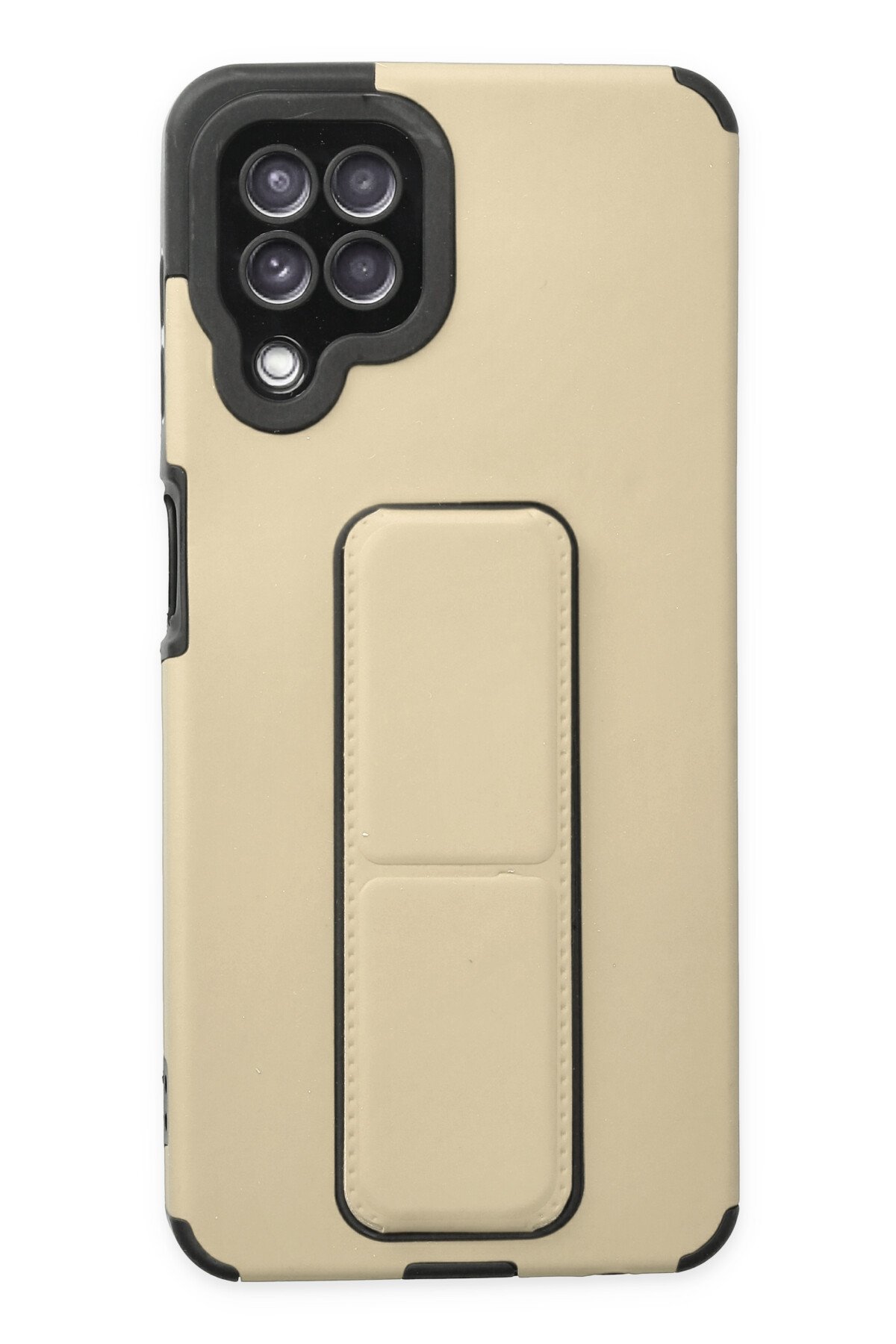 Newface Samsung Galaxy A22 Kılıf Palm Buzlu Kamera Sürgülü Silikon - Kırmızı