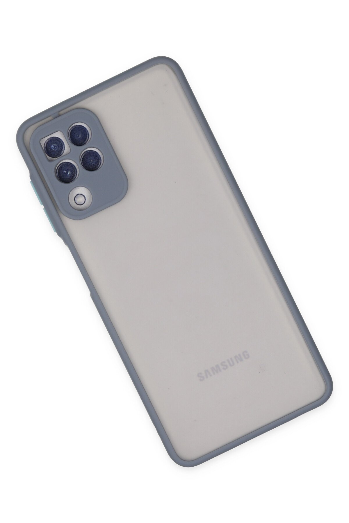 Newface Samsung Galaxy A22 Kılıf Nano içi Kadife  Silikon - Turuncu