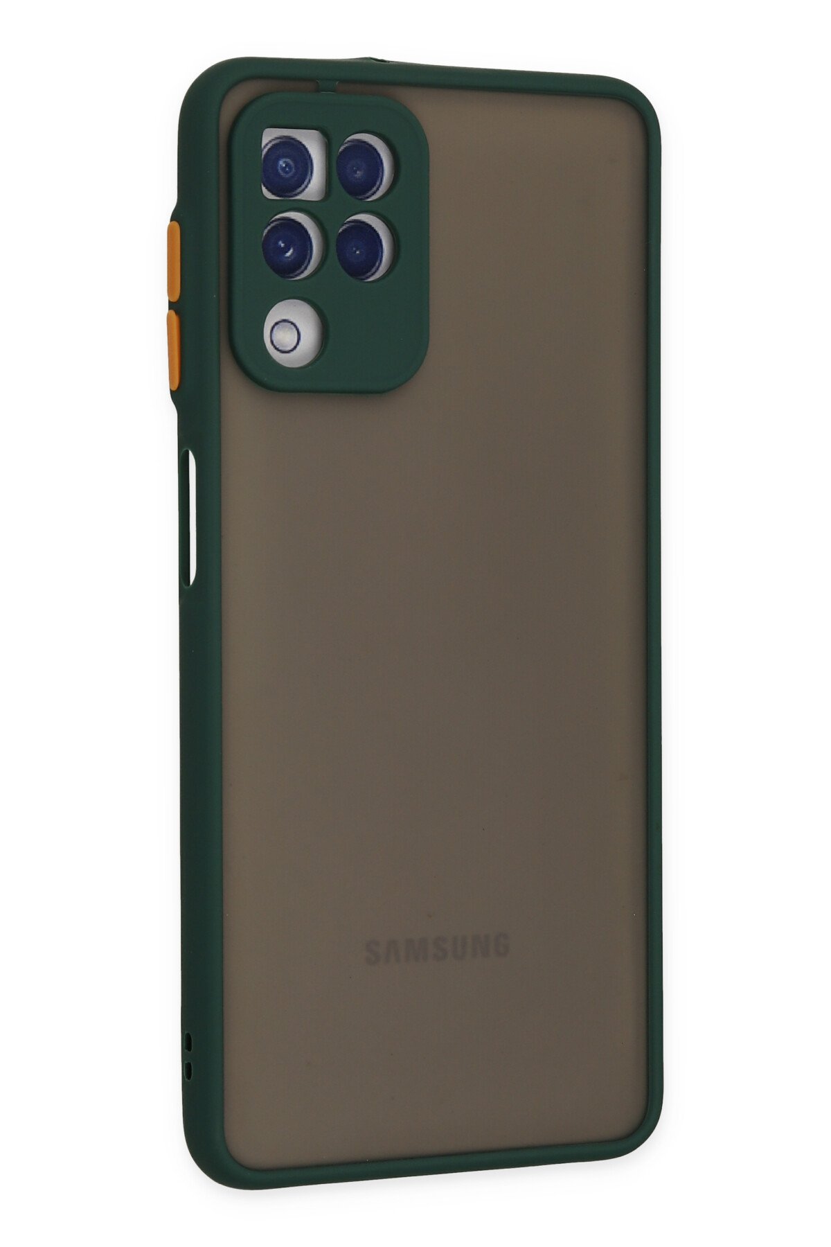 Newface Samsung Galaxy A22 Kılıf Platin Silikon - Yeşil