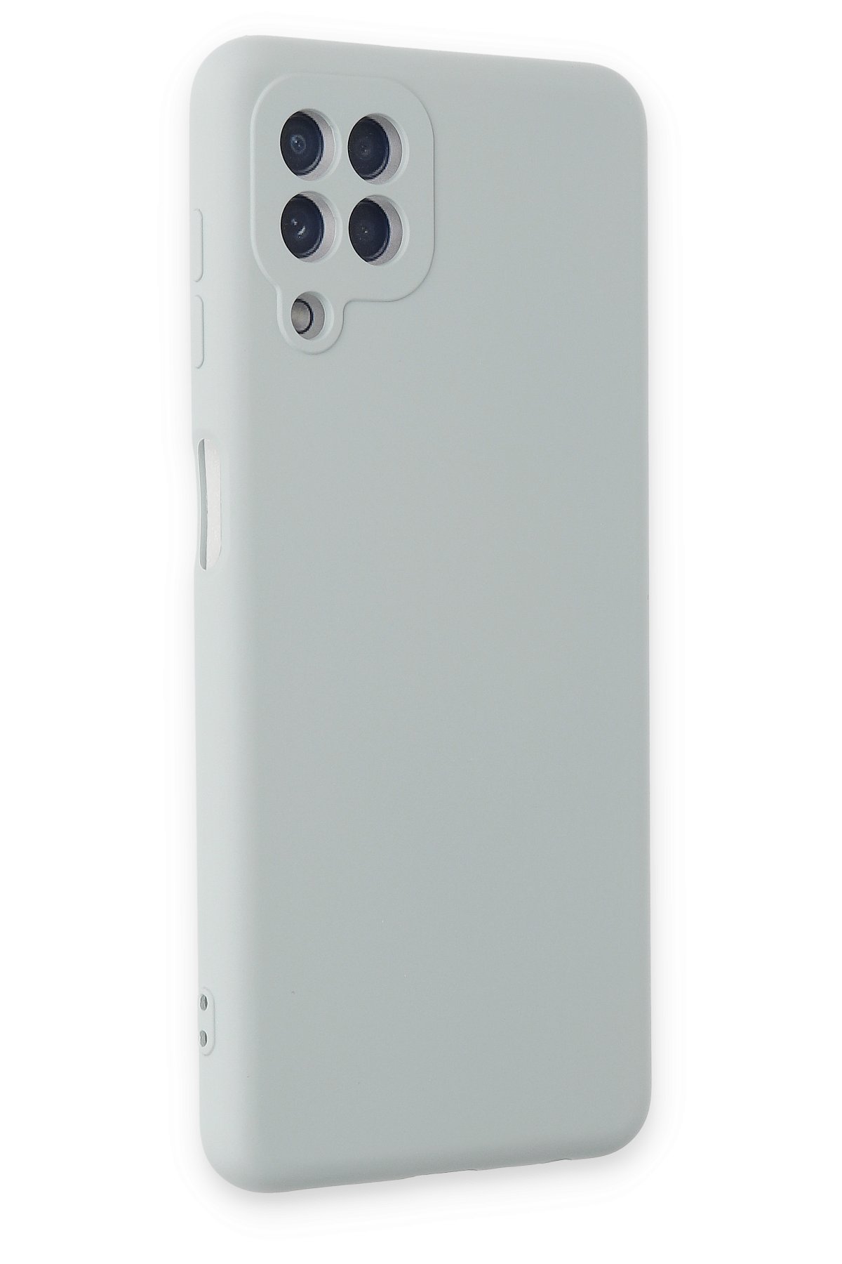 Newface Samsung Galaxy M22 Kılıf Nano içi Kadife Silikon - Kırmızı