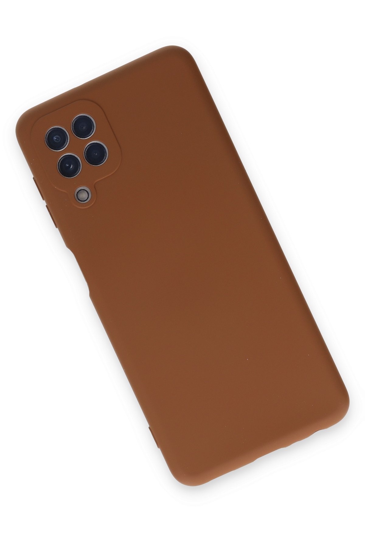Newface Samsung Galaxy A22 Kılıf Sofya Yüzüklü Silikon Kapak - Kırmızı