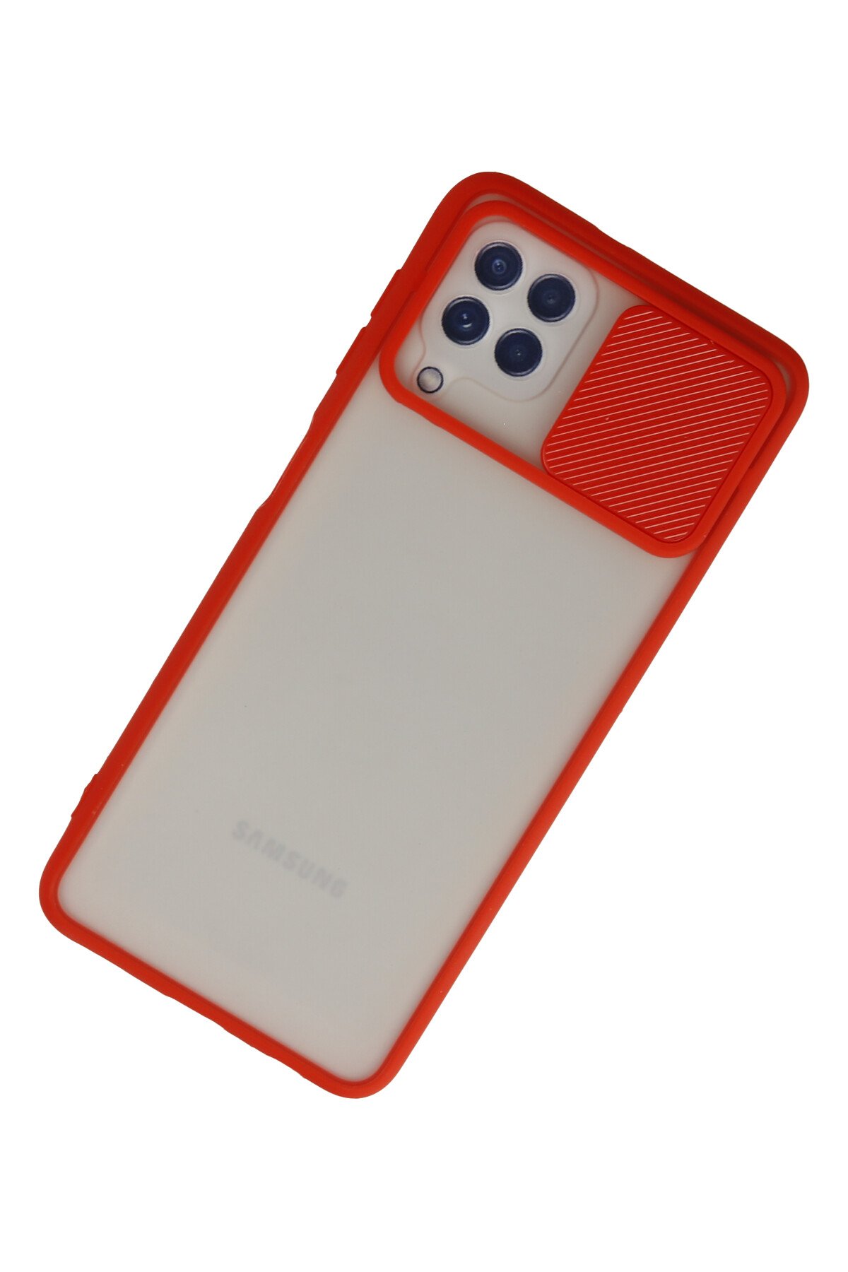 Newface Samsung Galaxy A22 Kılıf Loop Deri Silikon - Kahverengi