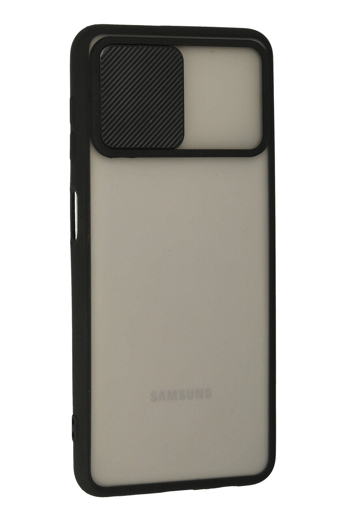 Newface Samsung Galaxy M32 Kılıf Pars Lens Yüzüklü Silikon - Lacivert