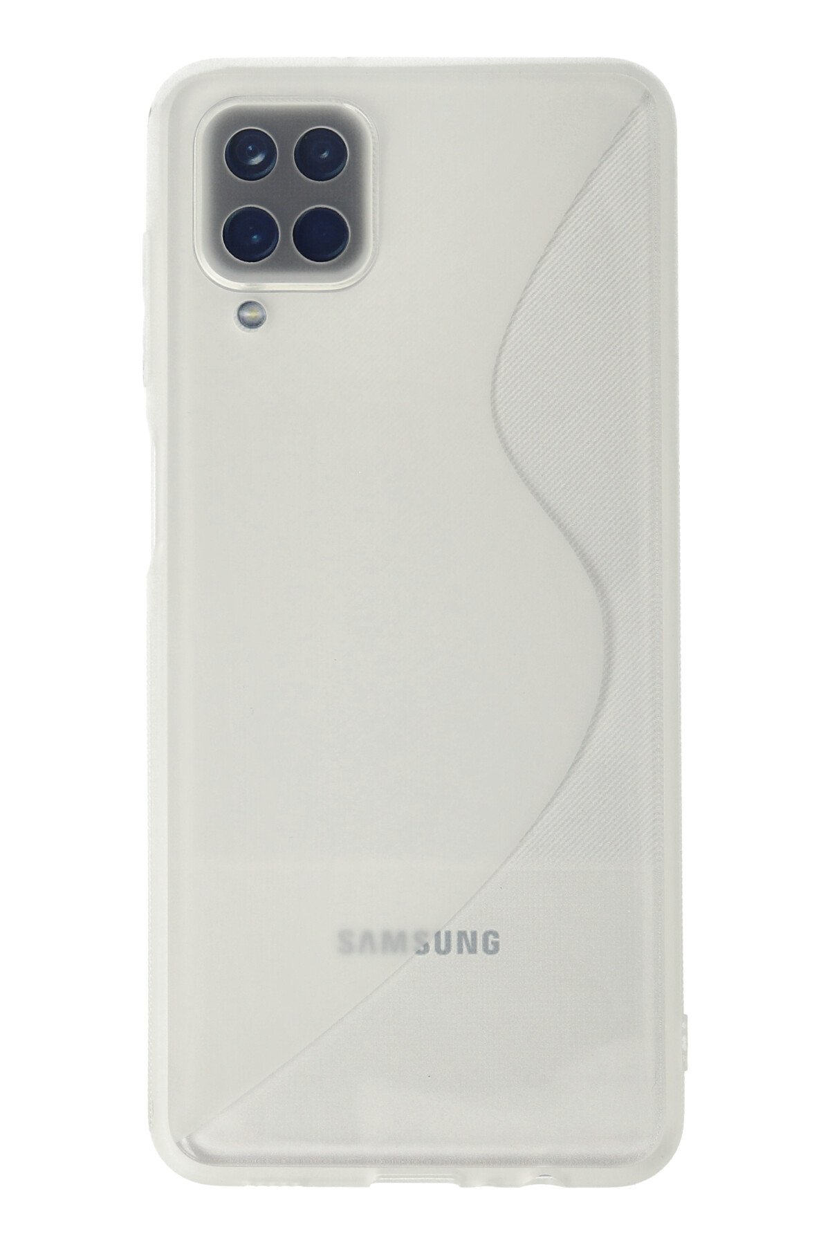 Newface Samsung Galaxy A22 Kılıf Montreal Yüzüklü Silikon Kapak - Sarı
