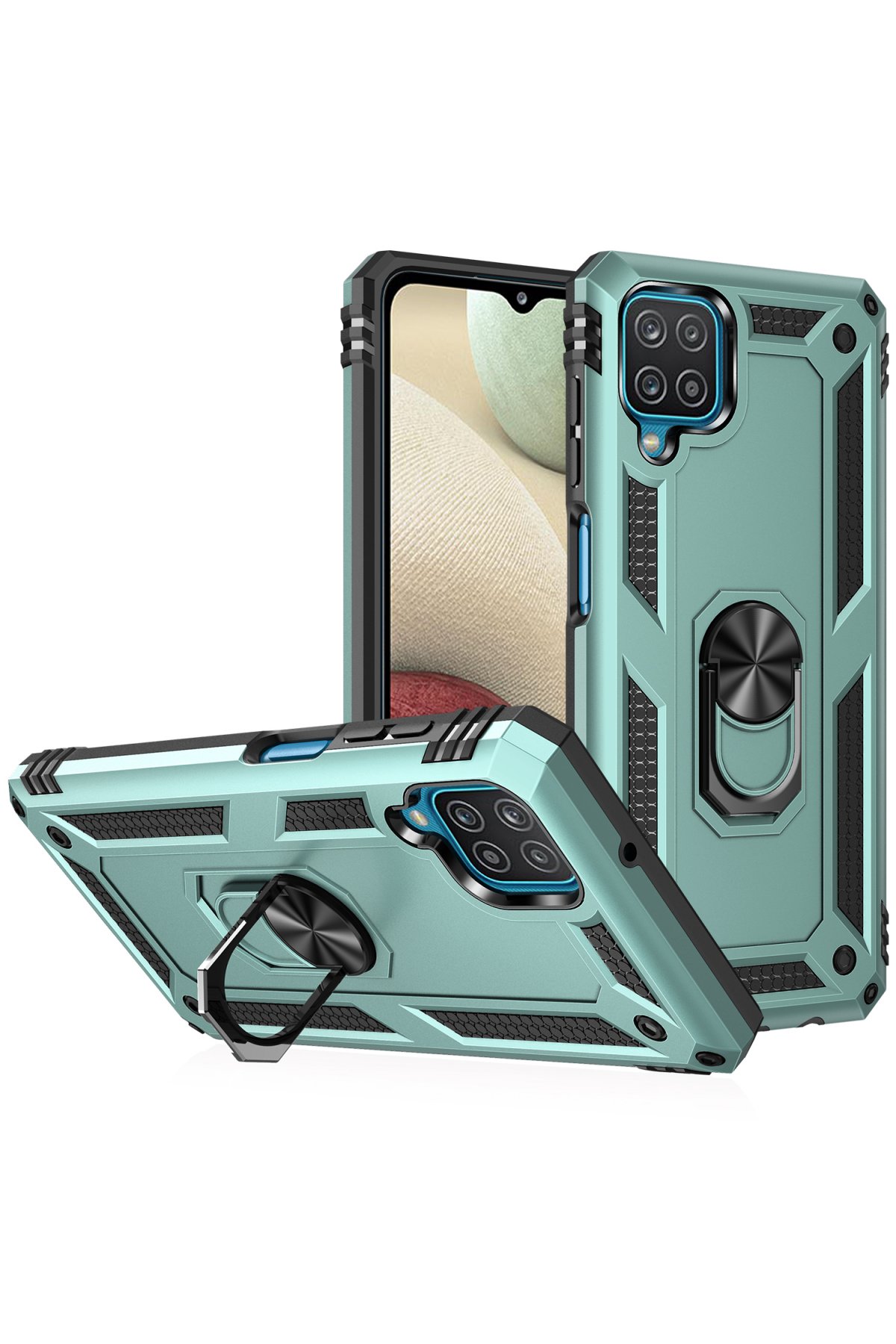 Newface Samsung Galaxy A22 Kılıf Nano içi Kadife Silikon - Mor
