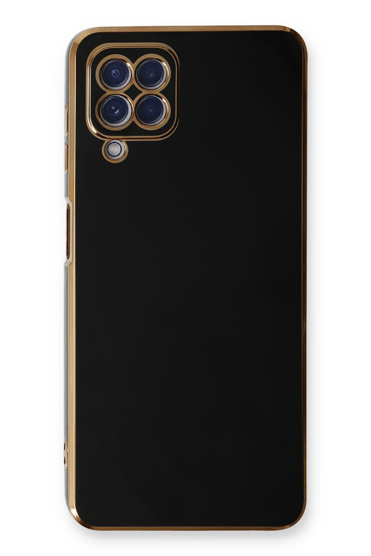 Newface Samsung Galaxy A22 Kılıf Montreal Yüzüklü Silikon Kapak - Sarı