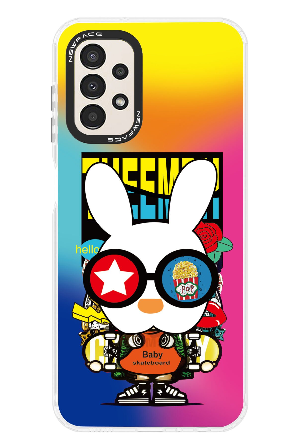 Newface Samsung Galaxy A23 4G Kılıf Estoril Desenli Kapak - Estoril - 9