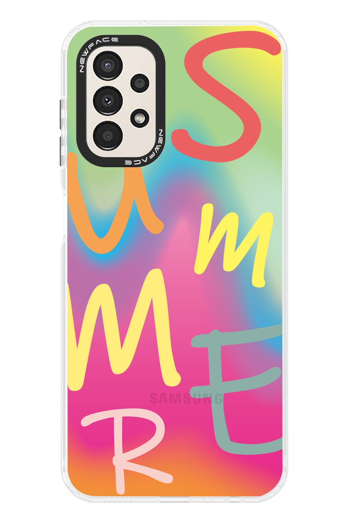 Newface Samsung Galaxy A23 4G Kılıf Platin Silikon - Pembe