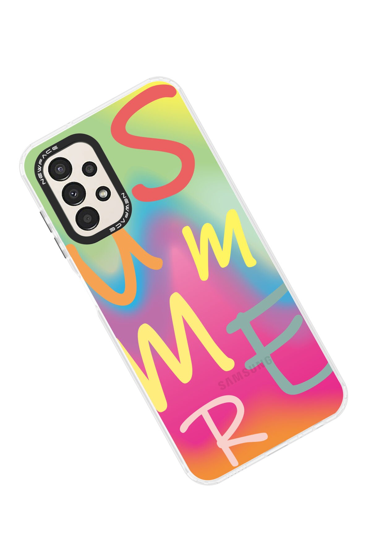 Newface Samsung Galaxy A23 4G Kılıf Platin Silikon - Pembe