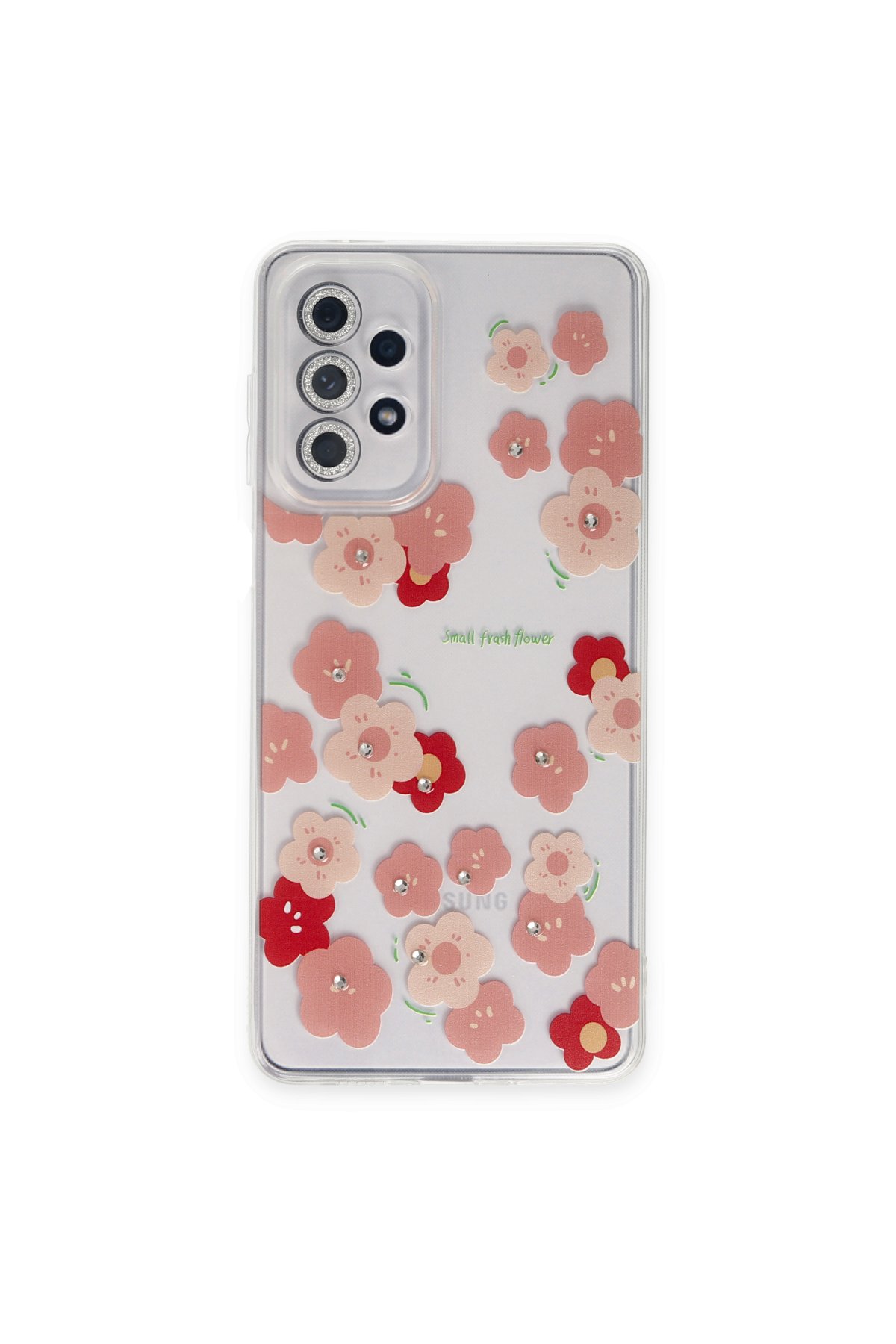 Newface Samsung Galaxy A23 4G Kılıf Sofya Yüzüklü Silikon Kapak - Gold