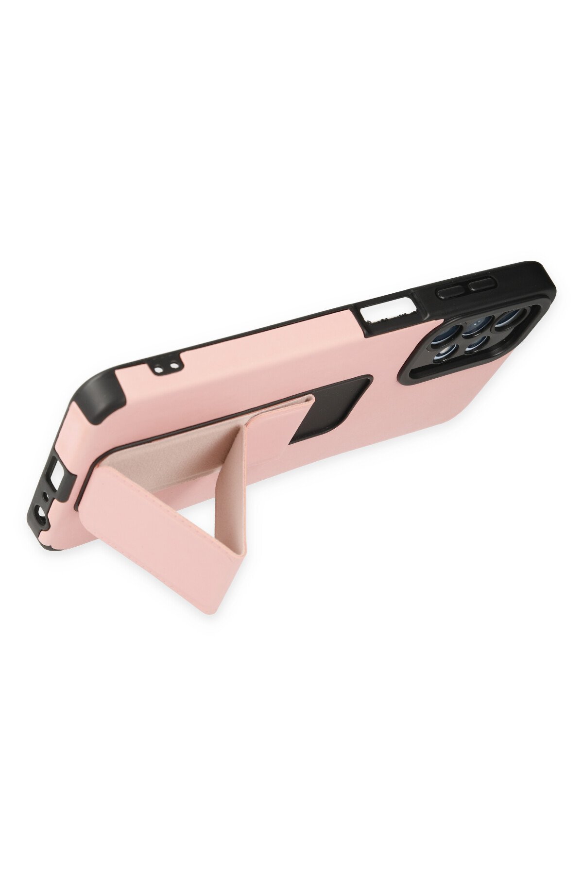 Newface Samsung Galaxy A23 4G Kılıf Kelvin Kartvizitli Silikon - Kırmızı