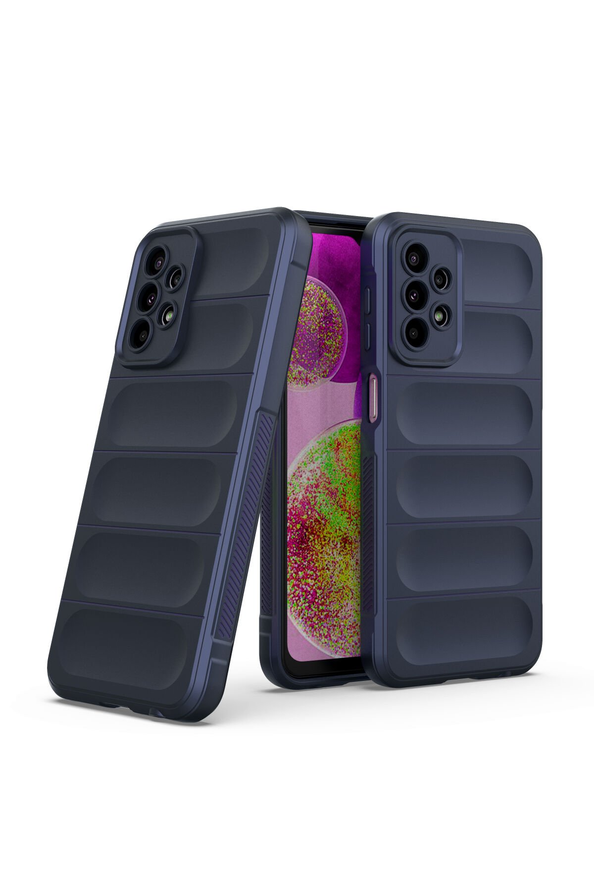 Newface Samsung Galaxy A23 4G Kılıf Platin Silikon - Lacivert