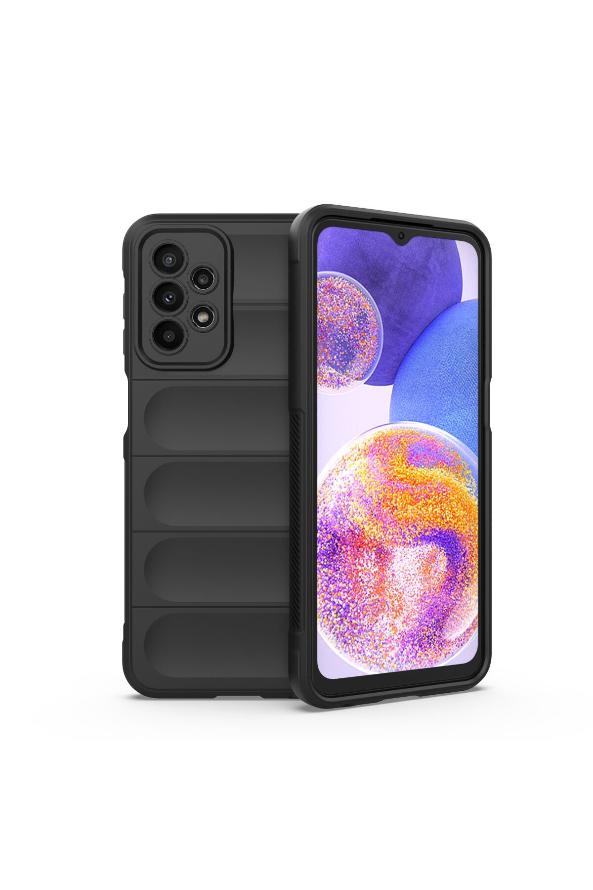 Newface Samsung Galaxy A23 4G Kılıf Optimum Silikon - Koyu Yeşil
