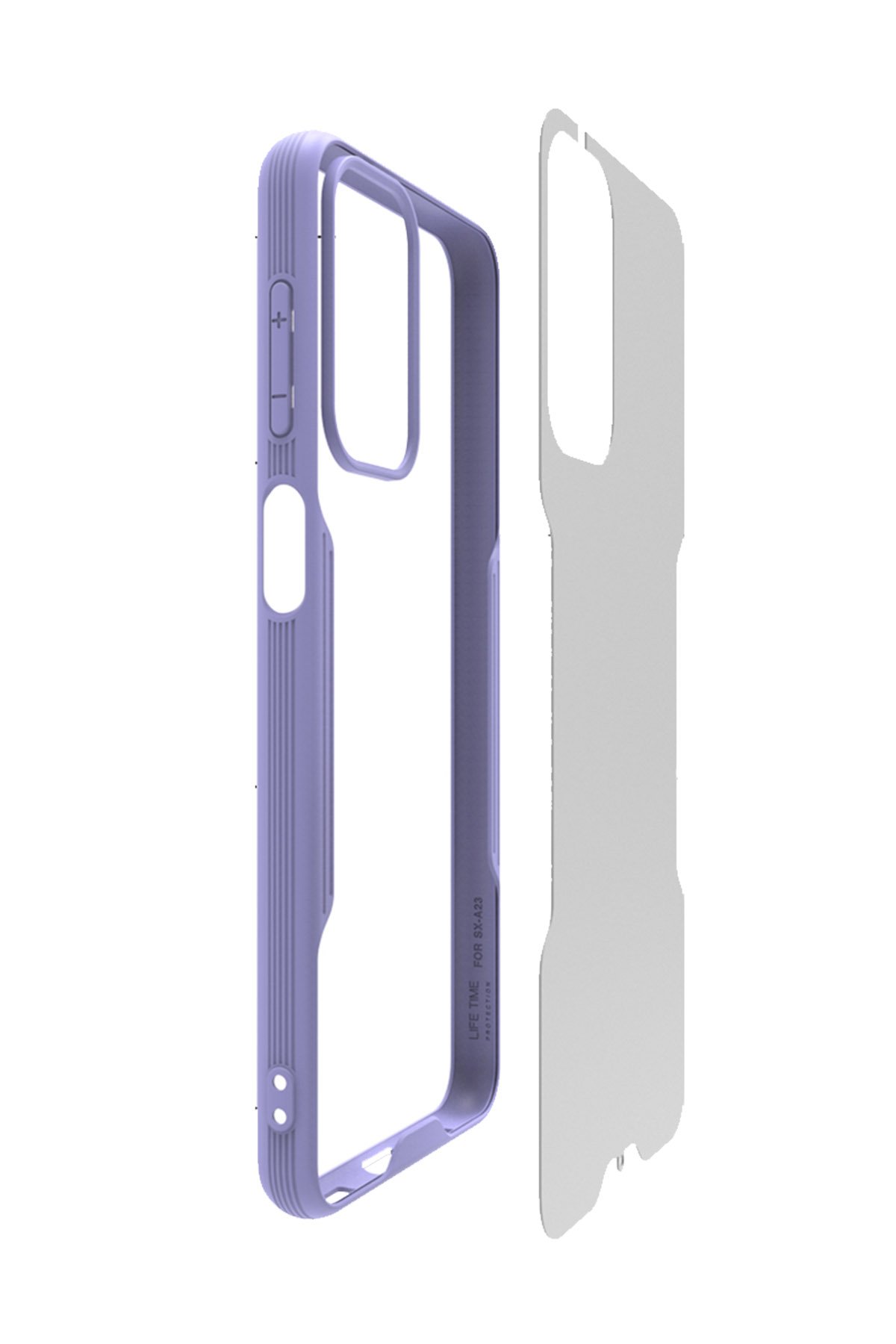 Newface Samsung Galaxy A23 4G Kılıf Mega Standlı Silikon - Siyah