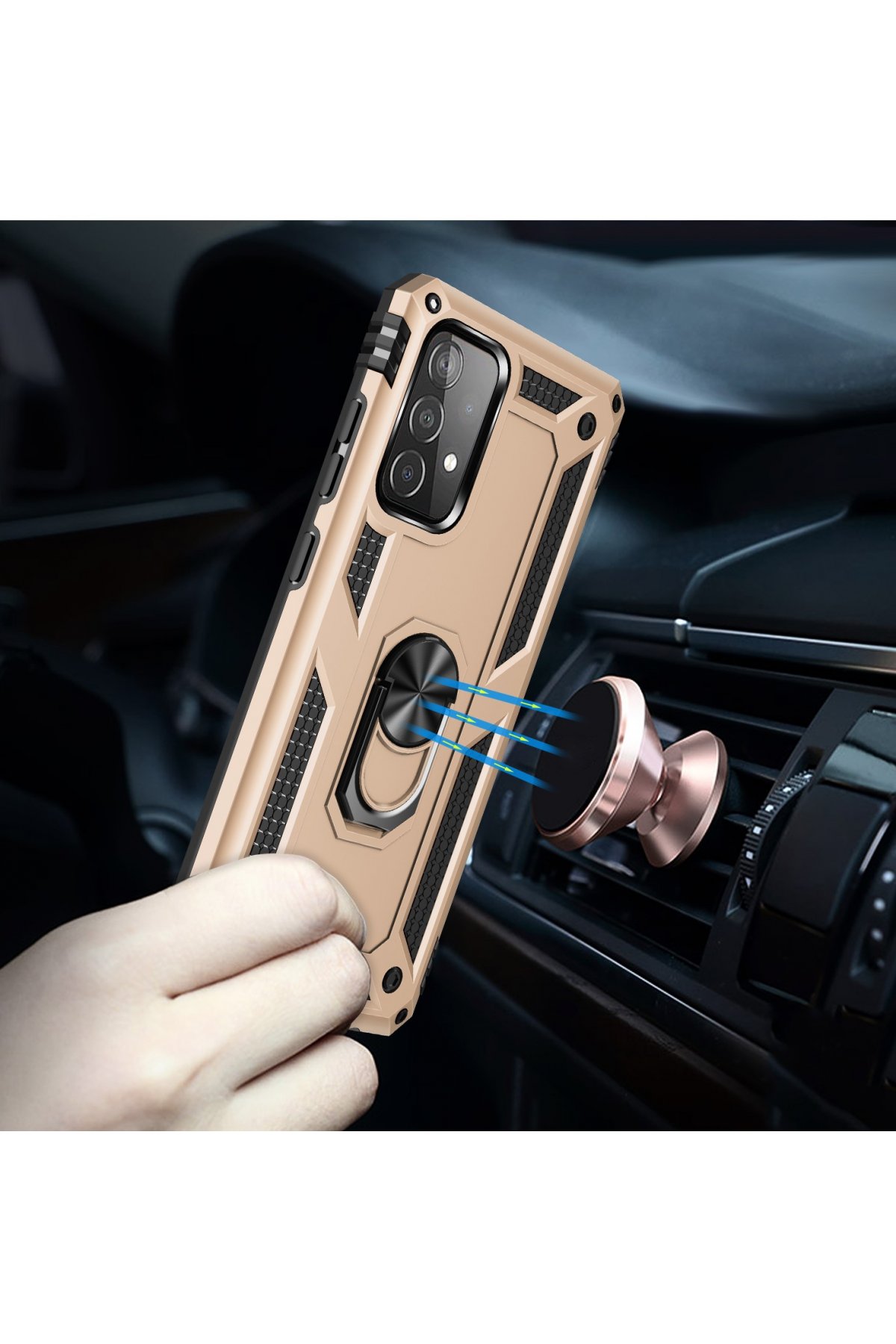 Newface Samsung Galaxy A23 4G Kılıf Elegant Kapak - Titan Gri